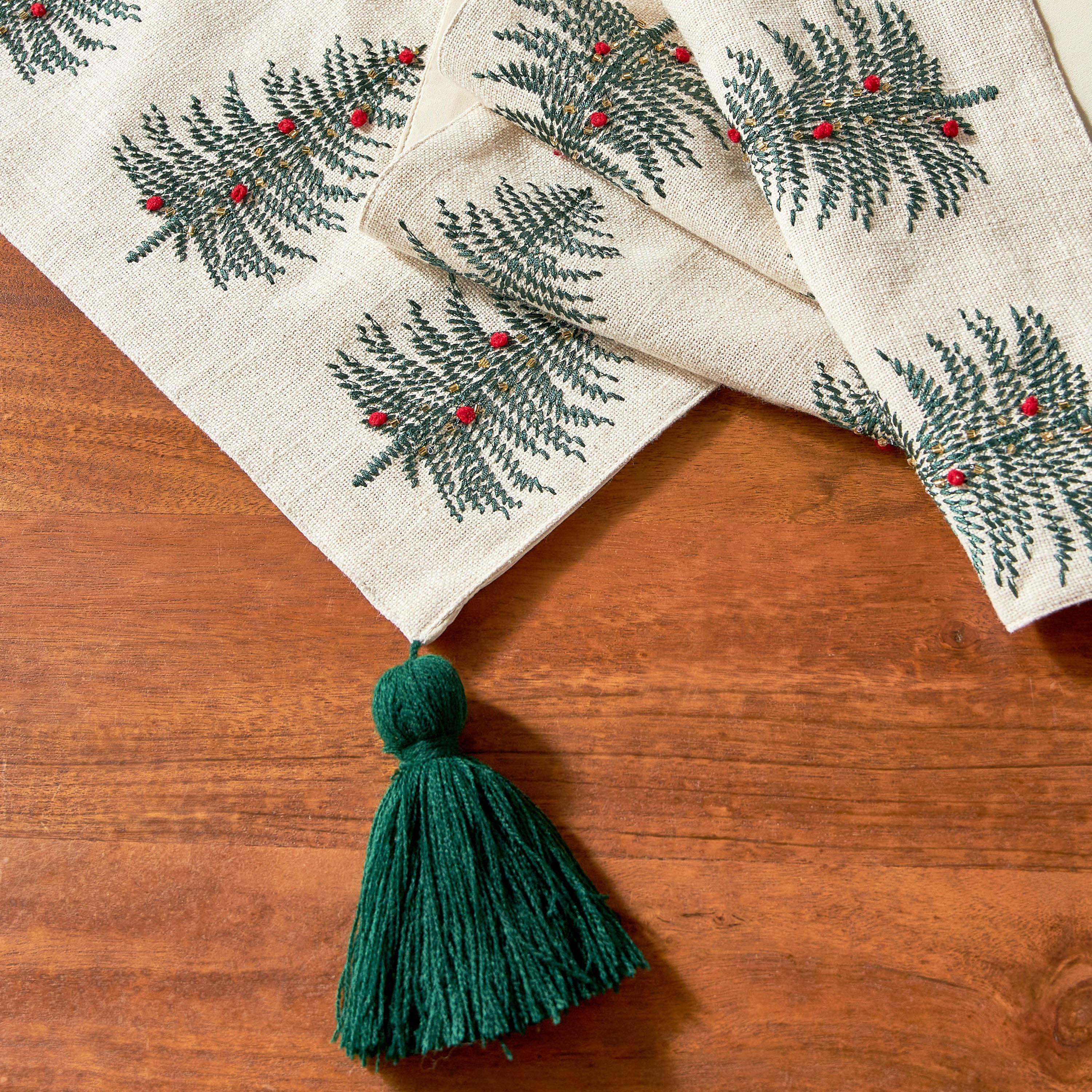 مفرش طاولة - فورست بيرل - 33x180 سم-household-christmas-decorandtableware-tableware-image-3