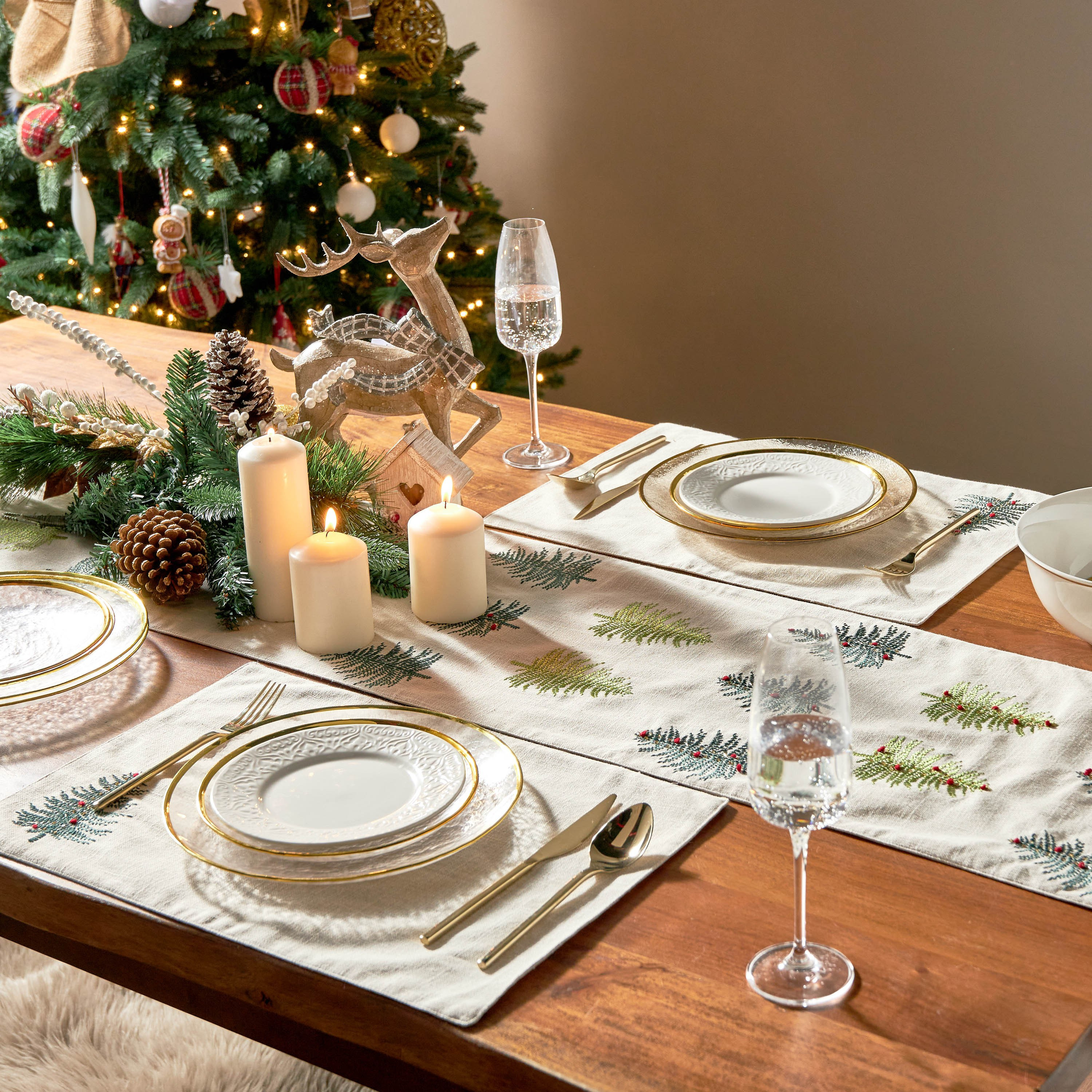 مفرش طاولة - فورست بيرل - 33x180 سم-household-christmas-decorandtableware-tableware-image-4