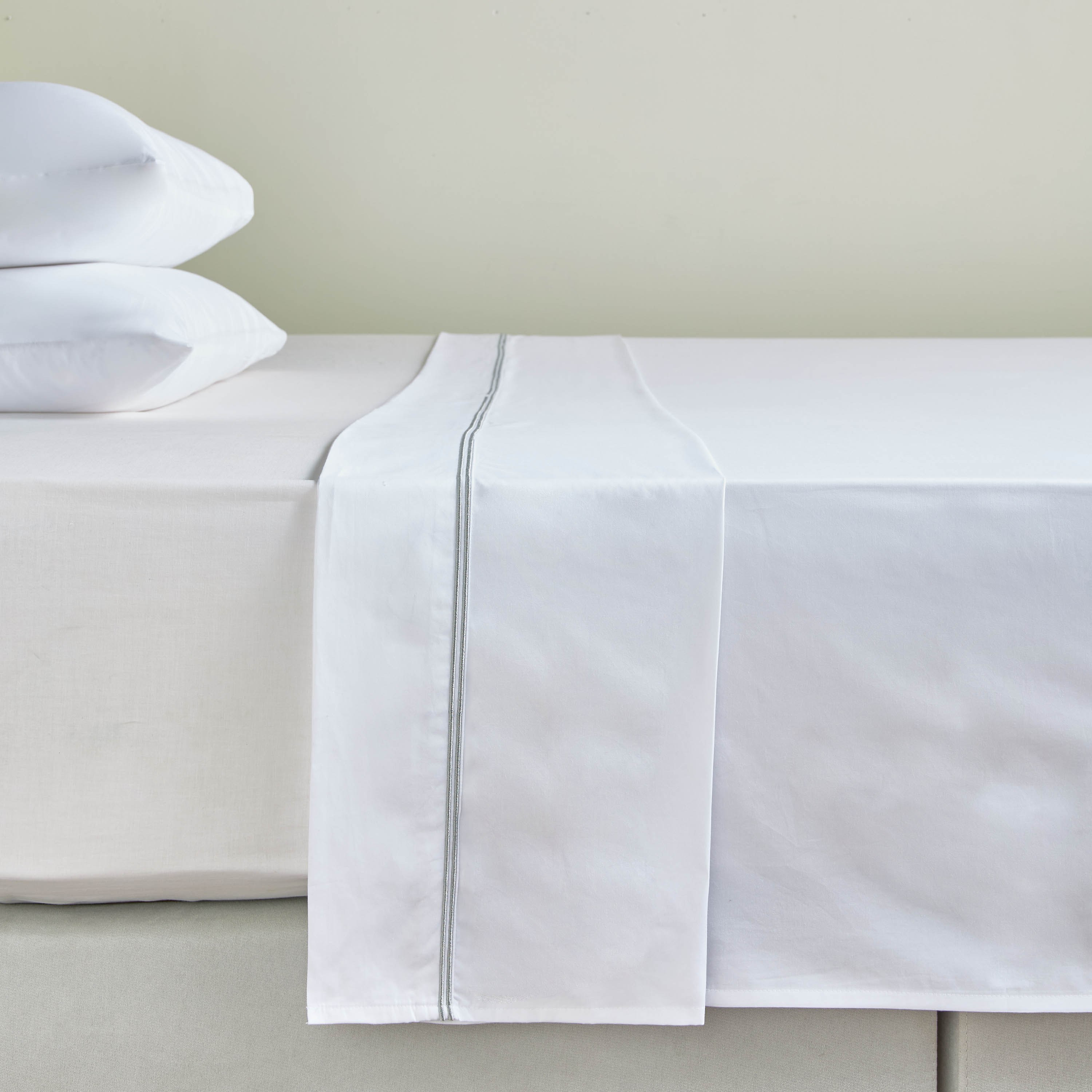 Florence Egyptian Cotton Sateen 400 Thread Count Super King Flat Sheet - 260x270 cm-household-bedding-sheetsandpillowcases-flatsheets-image-1