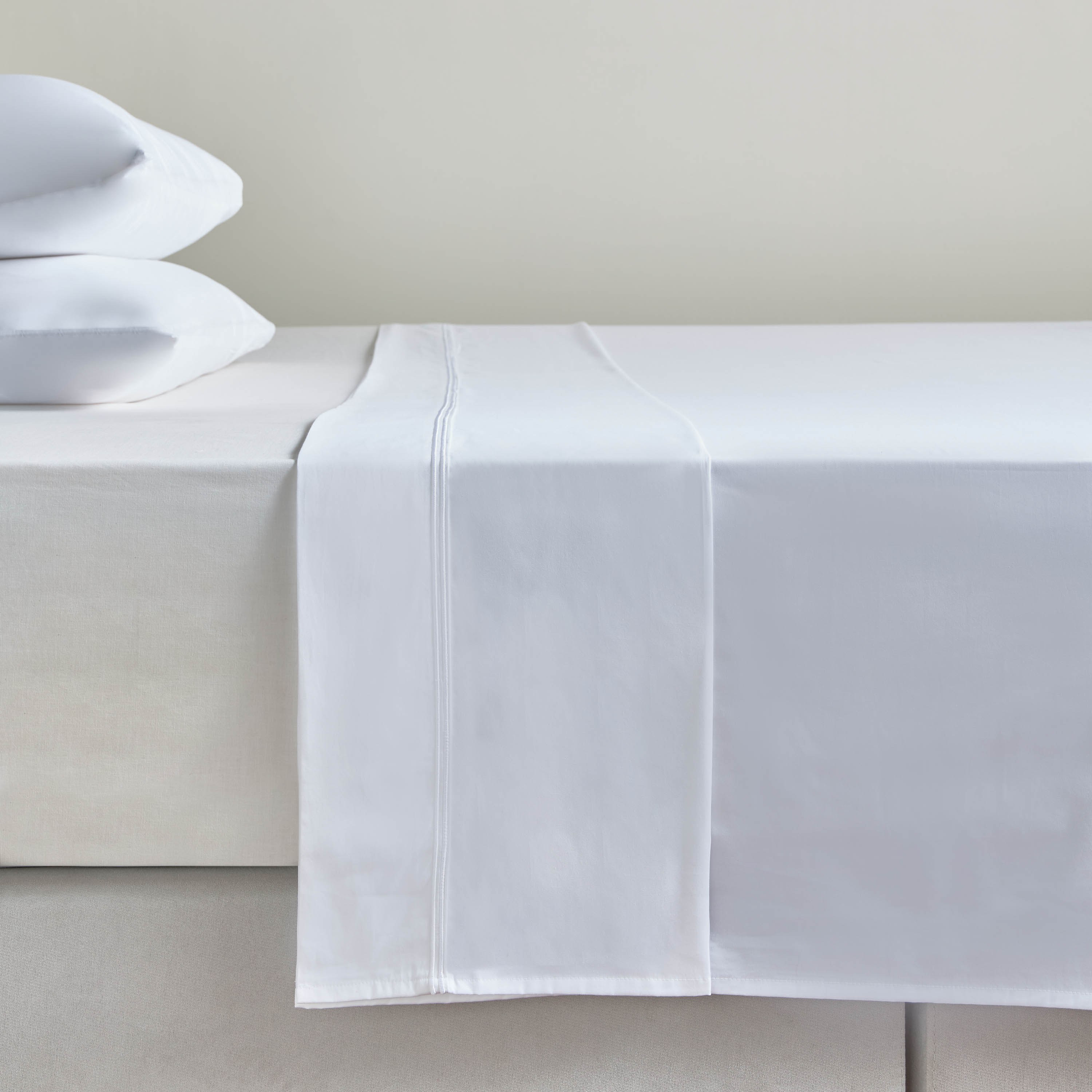Florence Egyptian Cotton Sateen 400 Thread Count Super King Flat Sheet - 260x270 cm-household-bedding-sheetsandpillowcases-flatsheets-image-1
