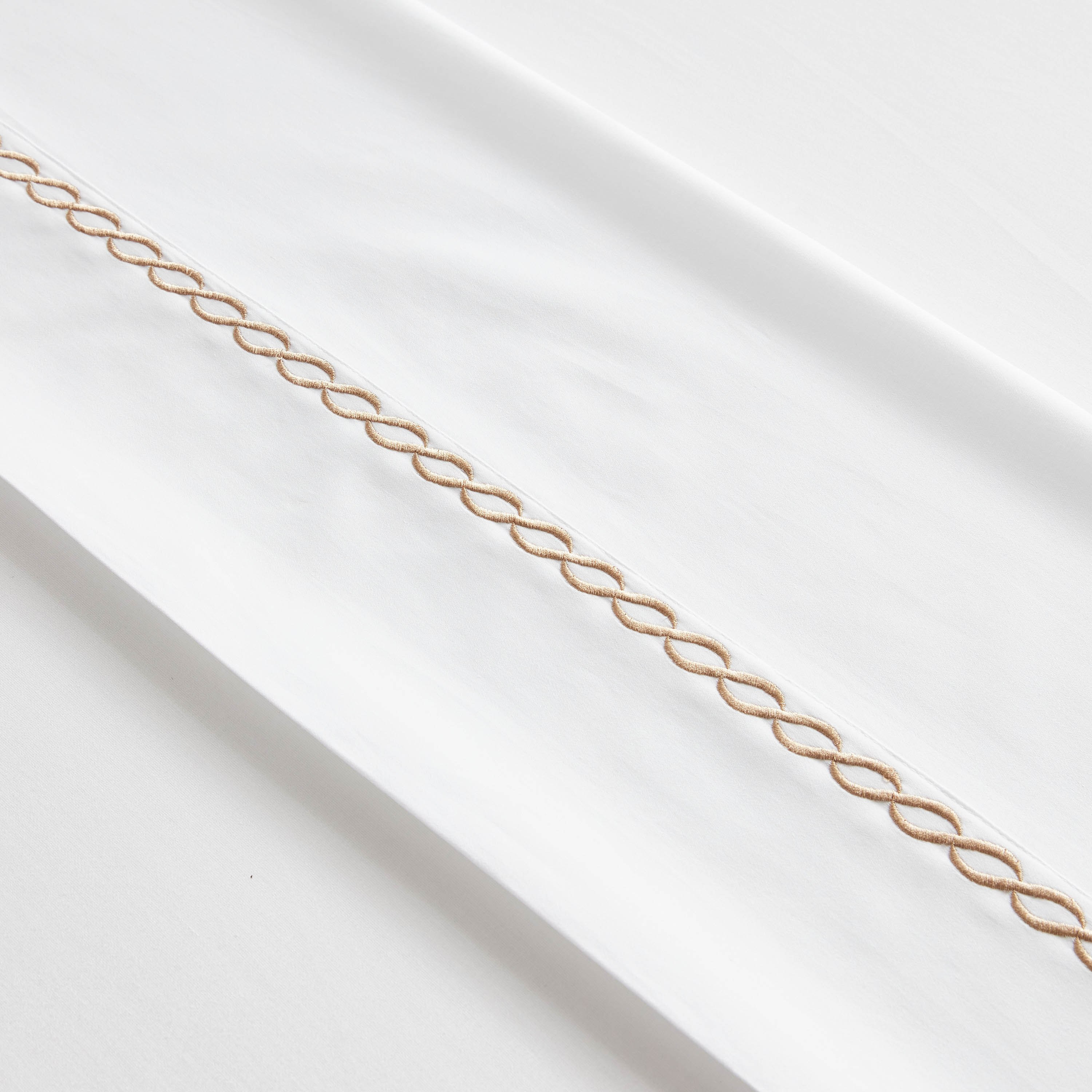 Wave Egyptian Cotton Sateen 400 Thread Count Super King Flat Sheet - 260x270 cm-household-bedding-sheetsandpillowcases-flatsheets-image-2