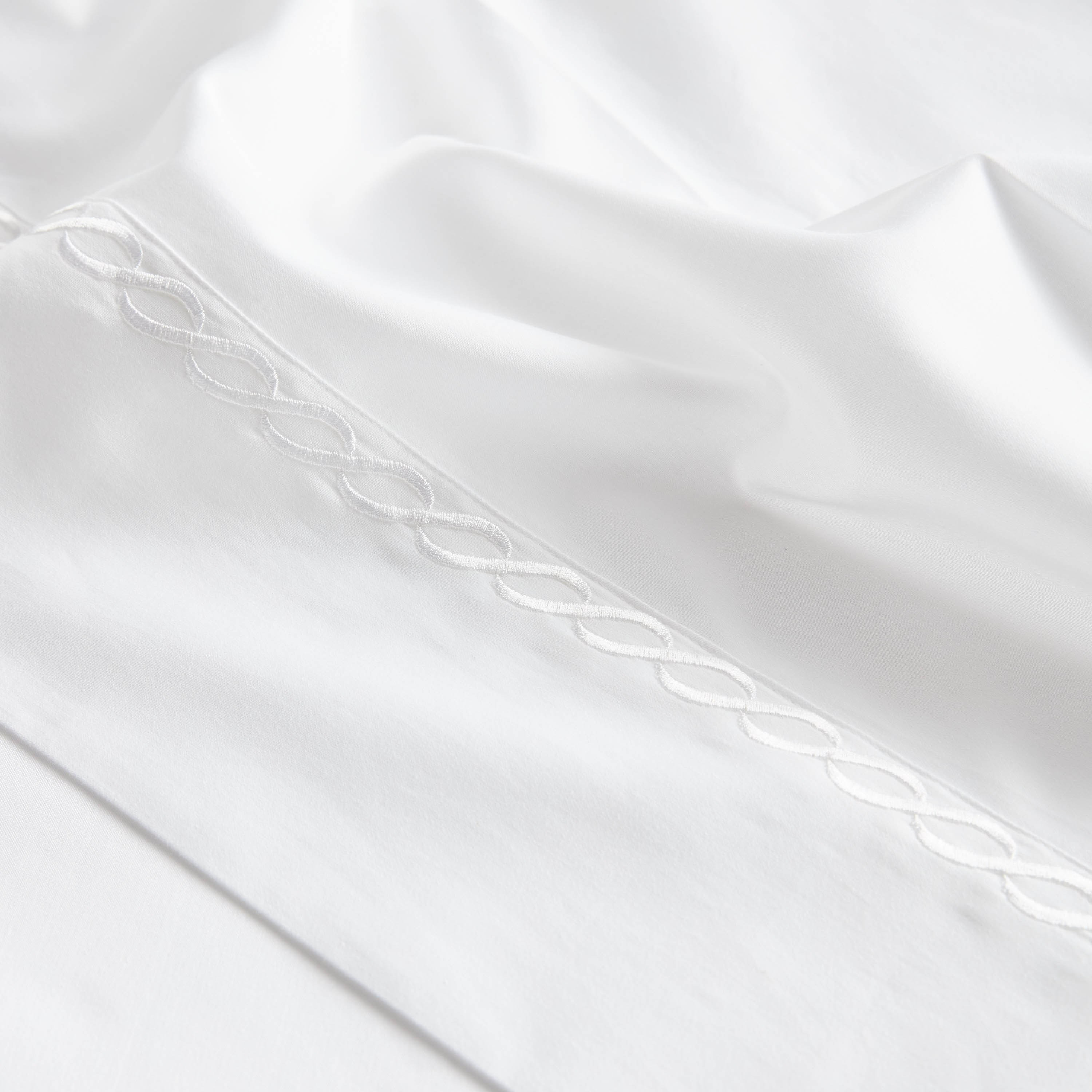 Wave Egyptian Cotton Sateen 400 Thread Count Super King Flat Sheet - 260x270 cm-household-bedding-sheetsandpillowcases-flatsheets-image-3