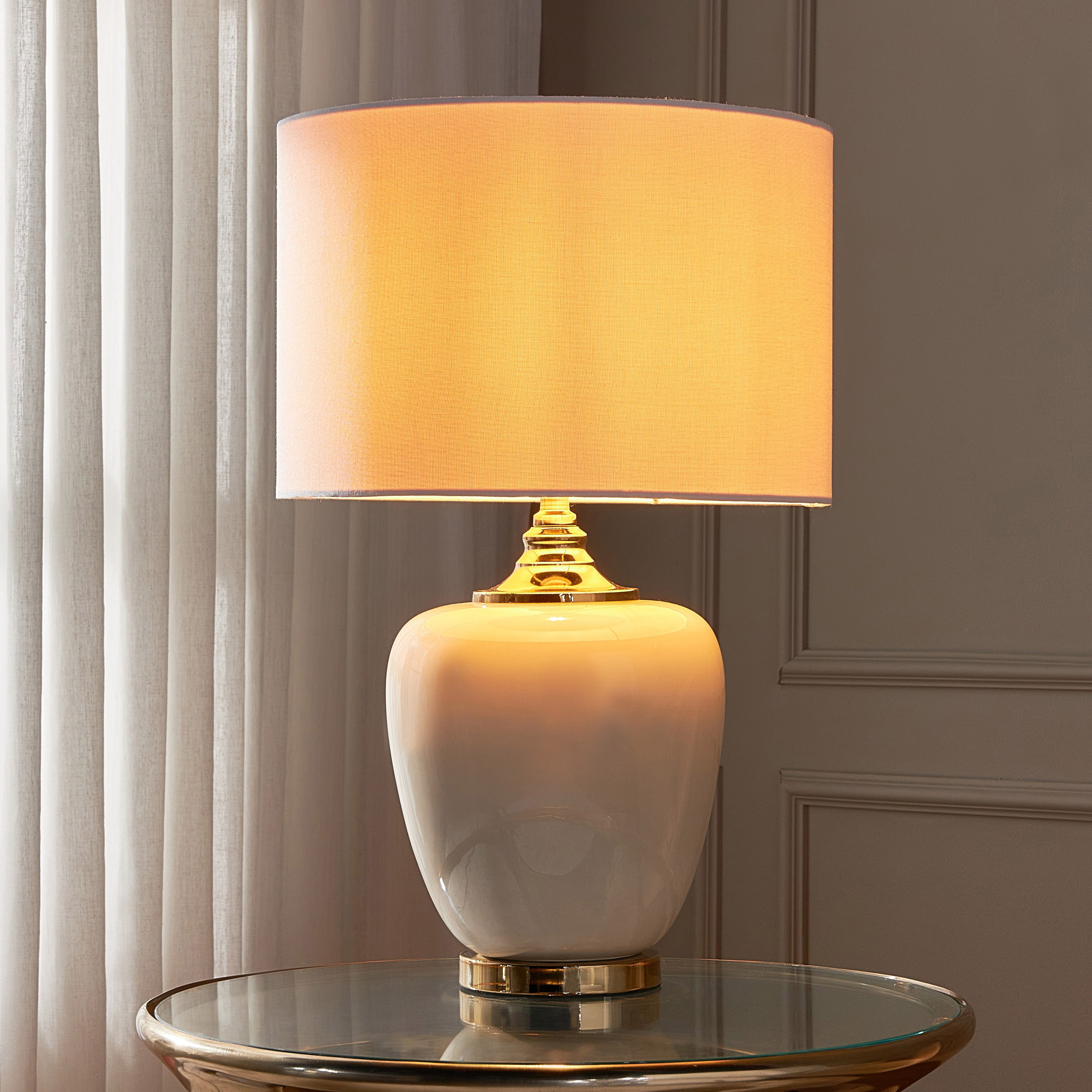 Josephina Glass Table Lamp - 59 cm-household-lighting-tableanddesklamps-image-2