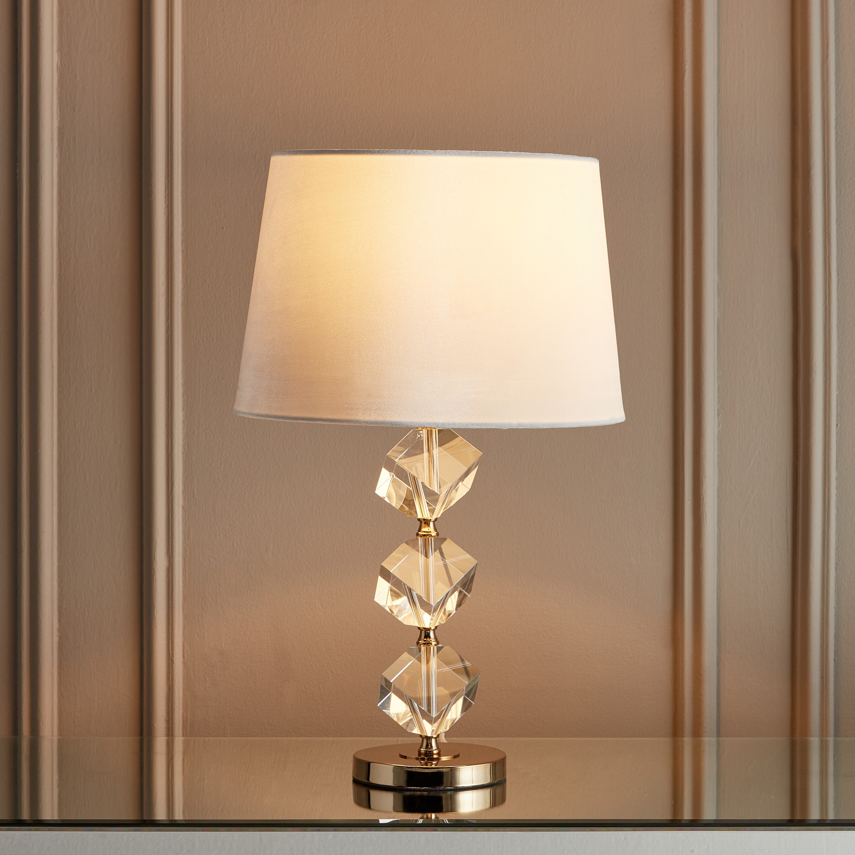 Contemporary crystal deals table lamps