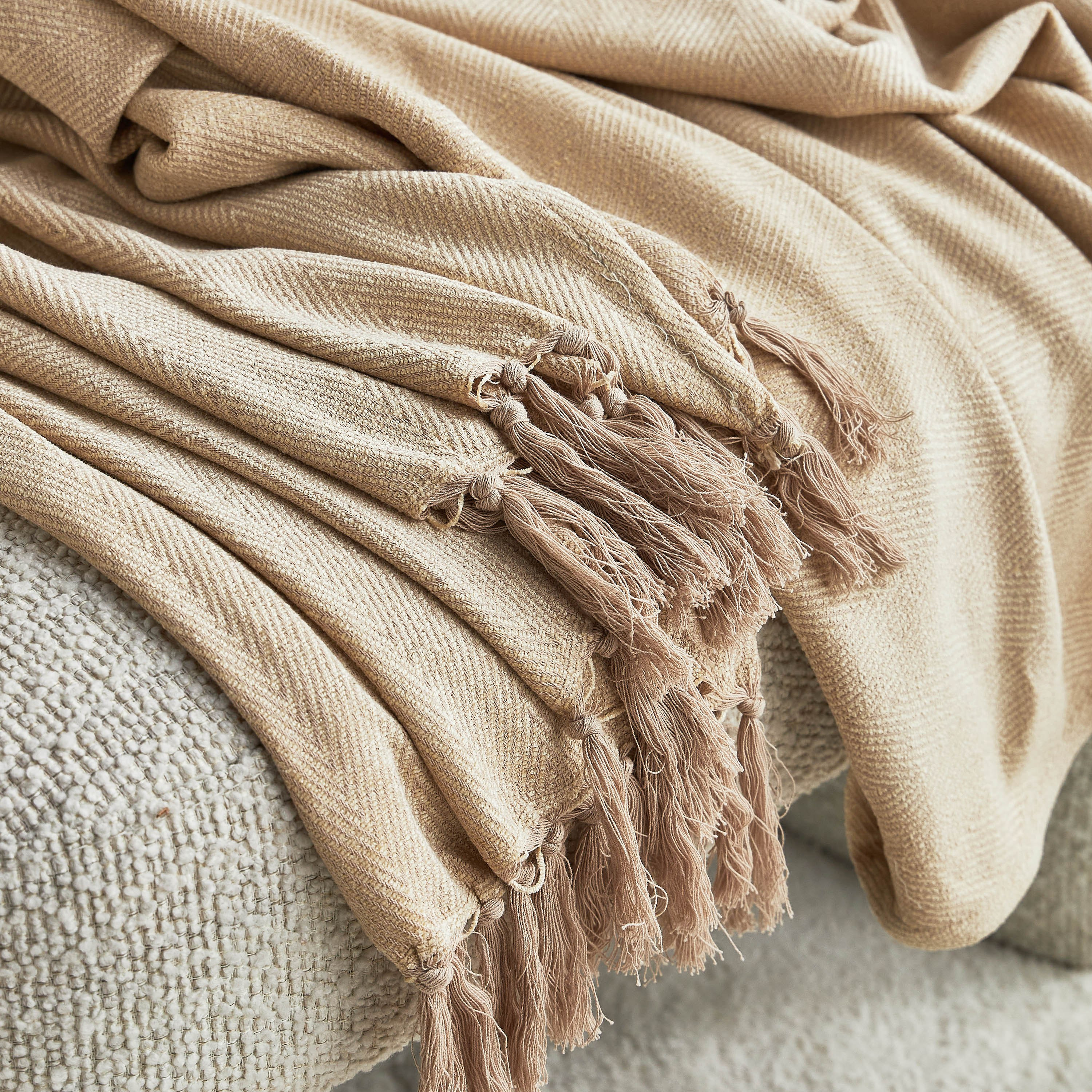 بطانية قطن شانيل - كارلو - 130x170 سم-household-bedding-blankets-image-2