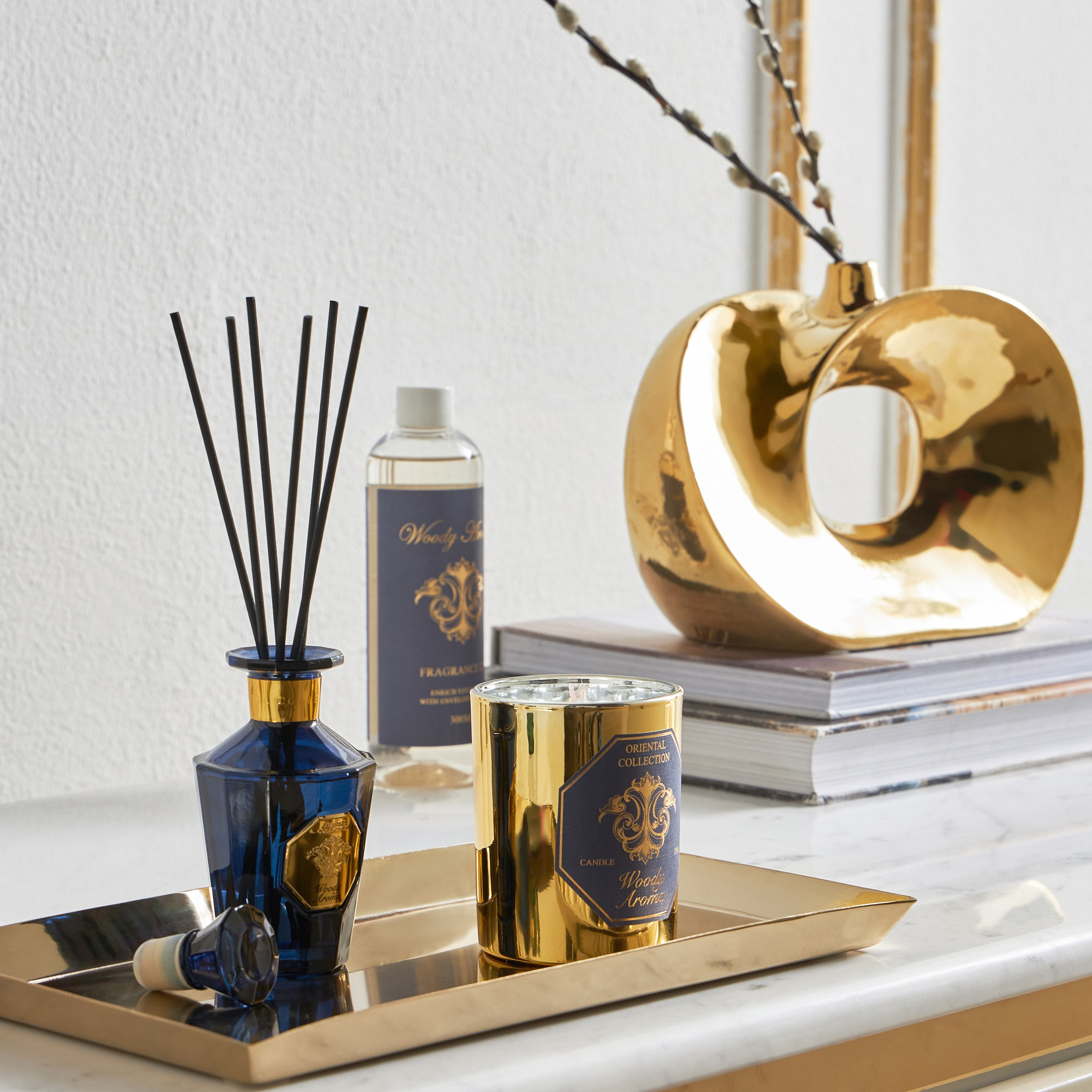 Oriental Woody Aroma Scented Jar Candle and Diffuser Gift Set-household-giftingaccessories-giftings-image-4