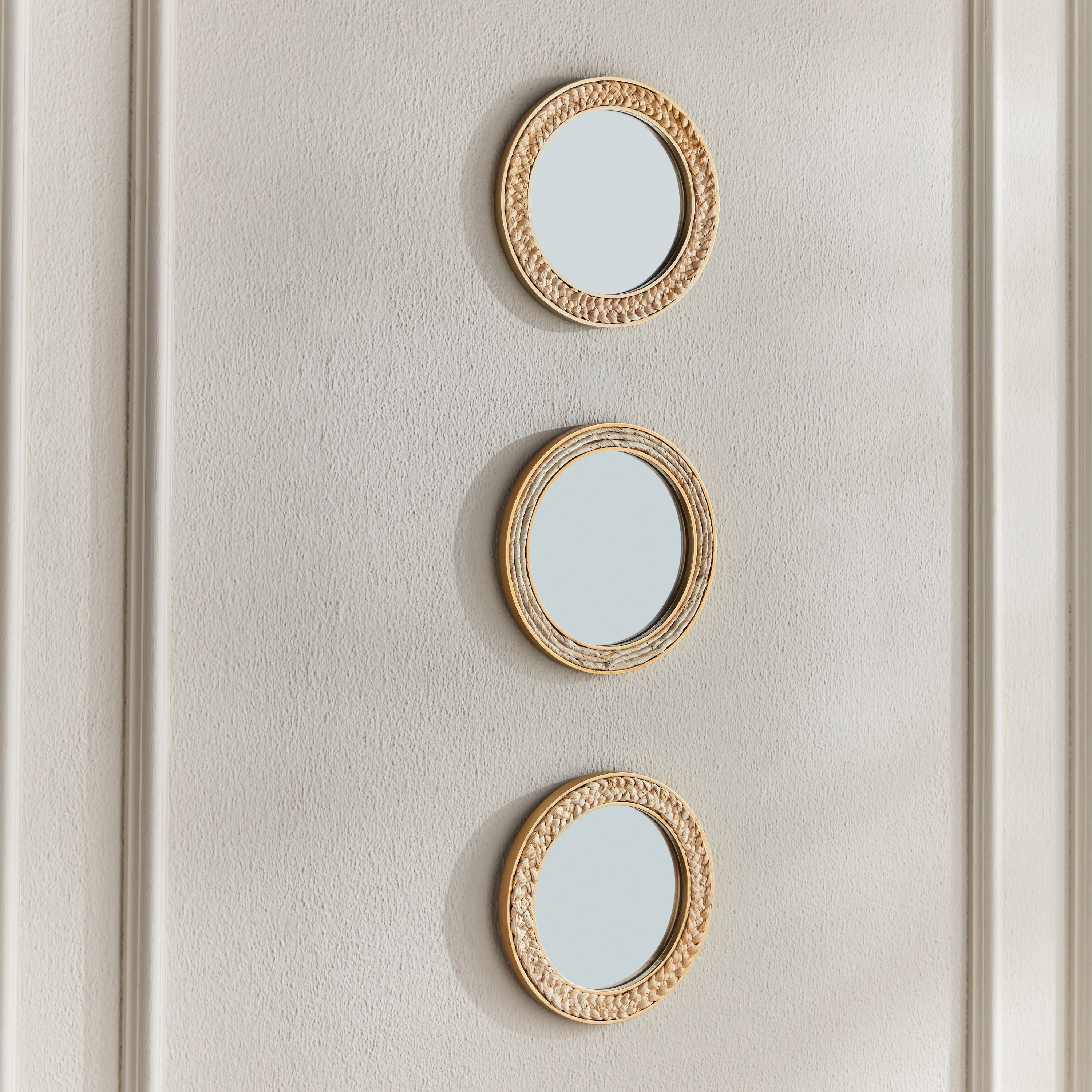 Brunon Mirrored Wall Accent - Set of 3-household-walldecorandmirrors-wallaccents-image-1
