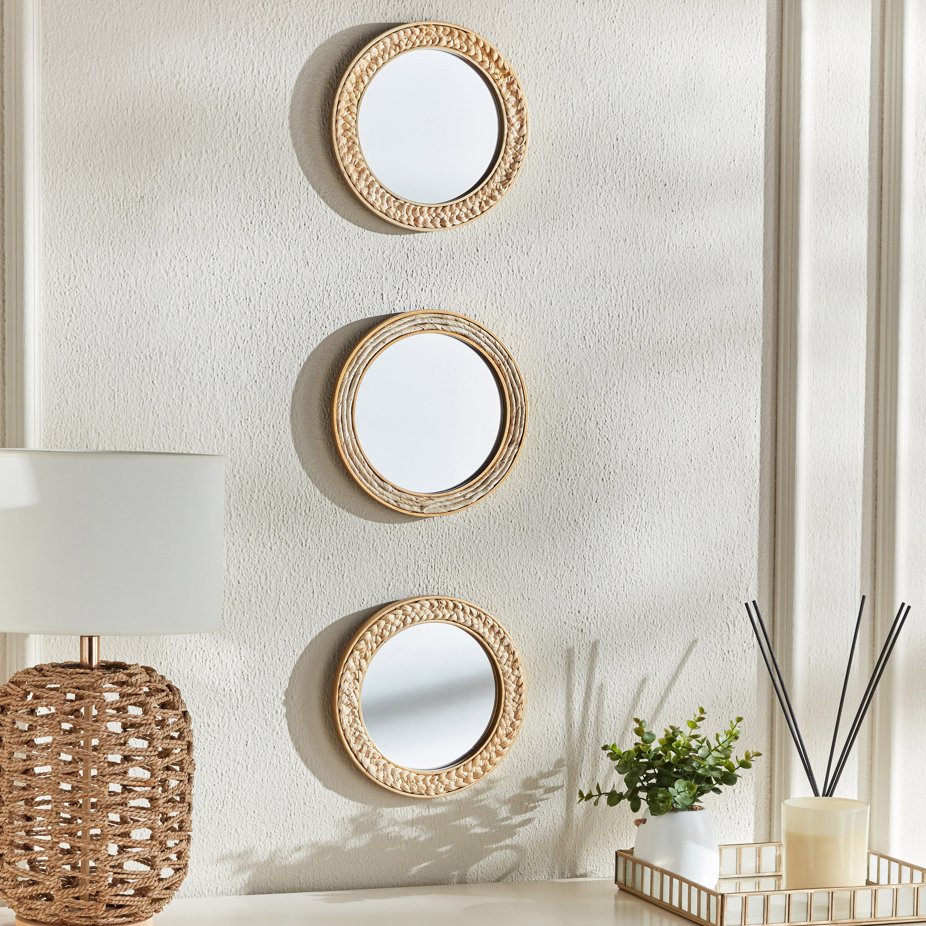 Brunon Mirrored Wall Accent - Set of 3-household-walldecorandmirrors-wallaccents-image-4