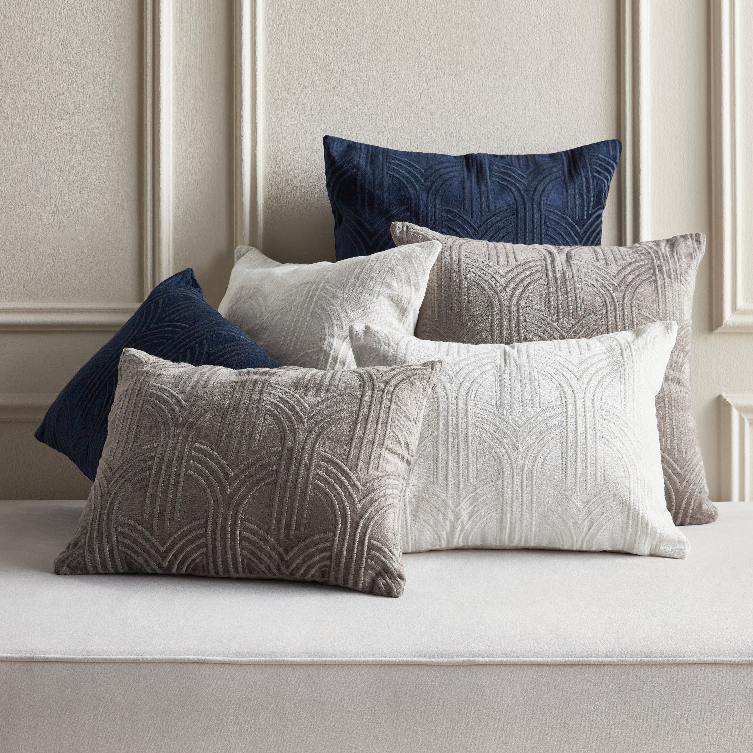 Arch Embroidered Cushion Cover - 30x45 cm-household-cushionsandthrows-cushioncovers-image-4