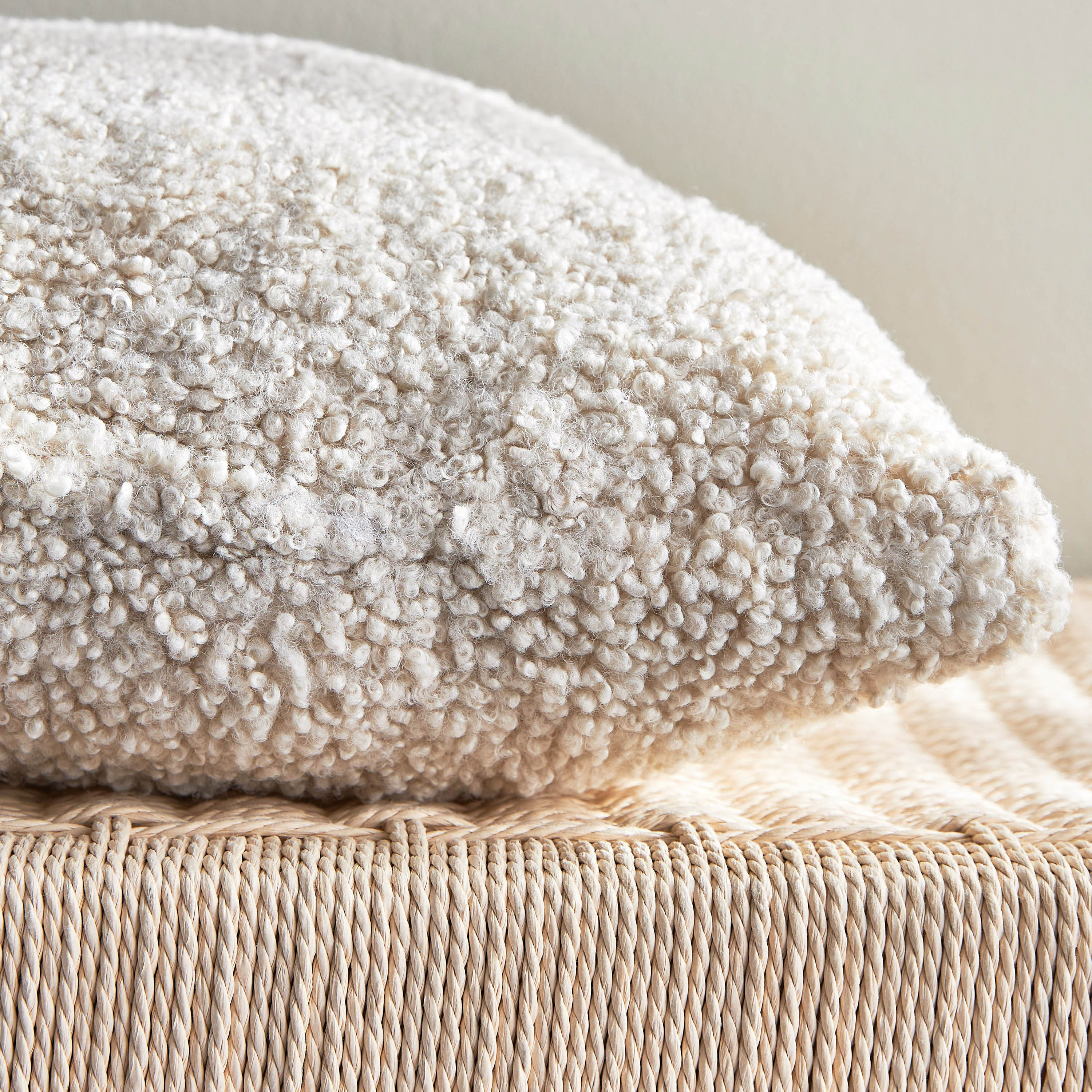 Avon Faux Fur Polyester Filled Cushion - 50x50 cm-household-cushionsandthrows-filledcushions-decorativecushions-image-3