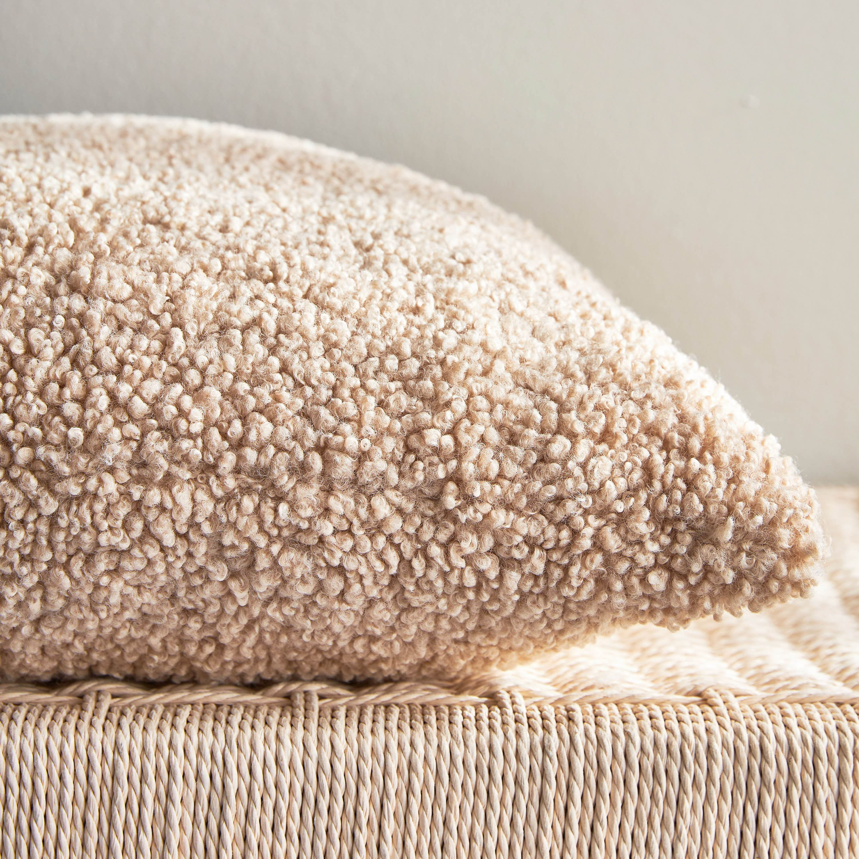 Avon Faux Fur Polyester Filled Cushion - 50x50 cm-household-cushionsandthrows-filledcushions-decorativecushions-image-3
