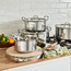قدر ستانلس ستيل بقاعدة حث ثلاثية الطبقات - أرجنت ترايبرو - 20 سم-household-kitchen-cookware-potsandpans-image-1