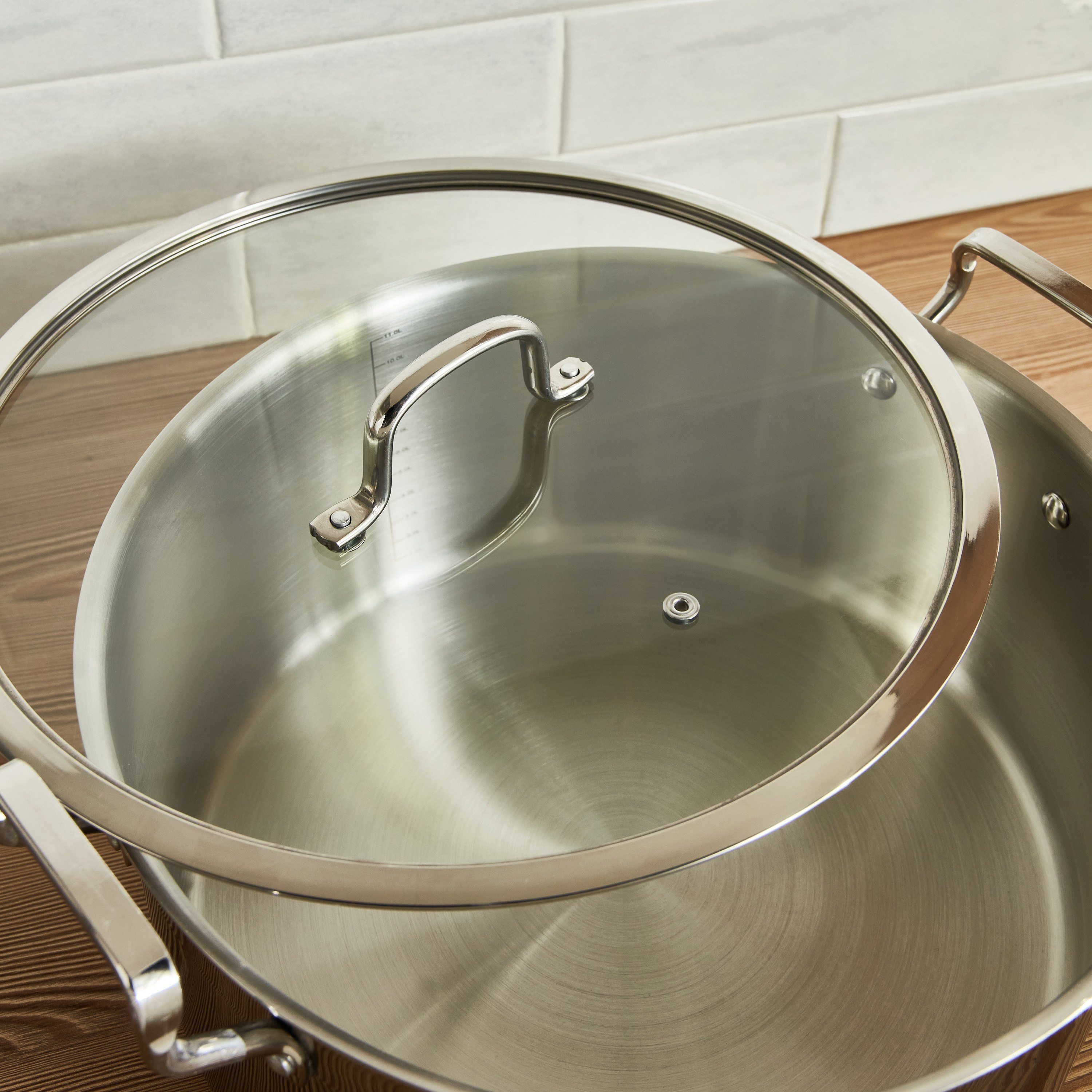 Argent Tripro Tri-Ply Stainless Steel Induction Base Casserole - 32 cm-household-kitchen-cookware-potsandpans-image-2