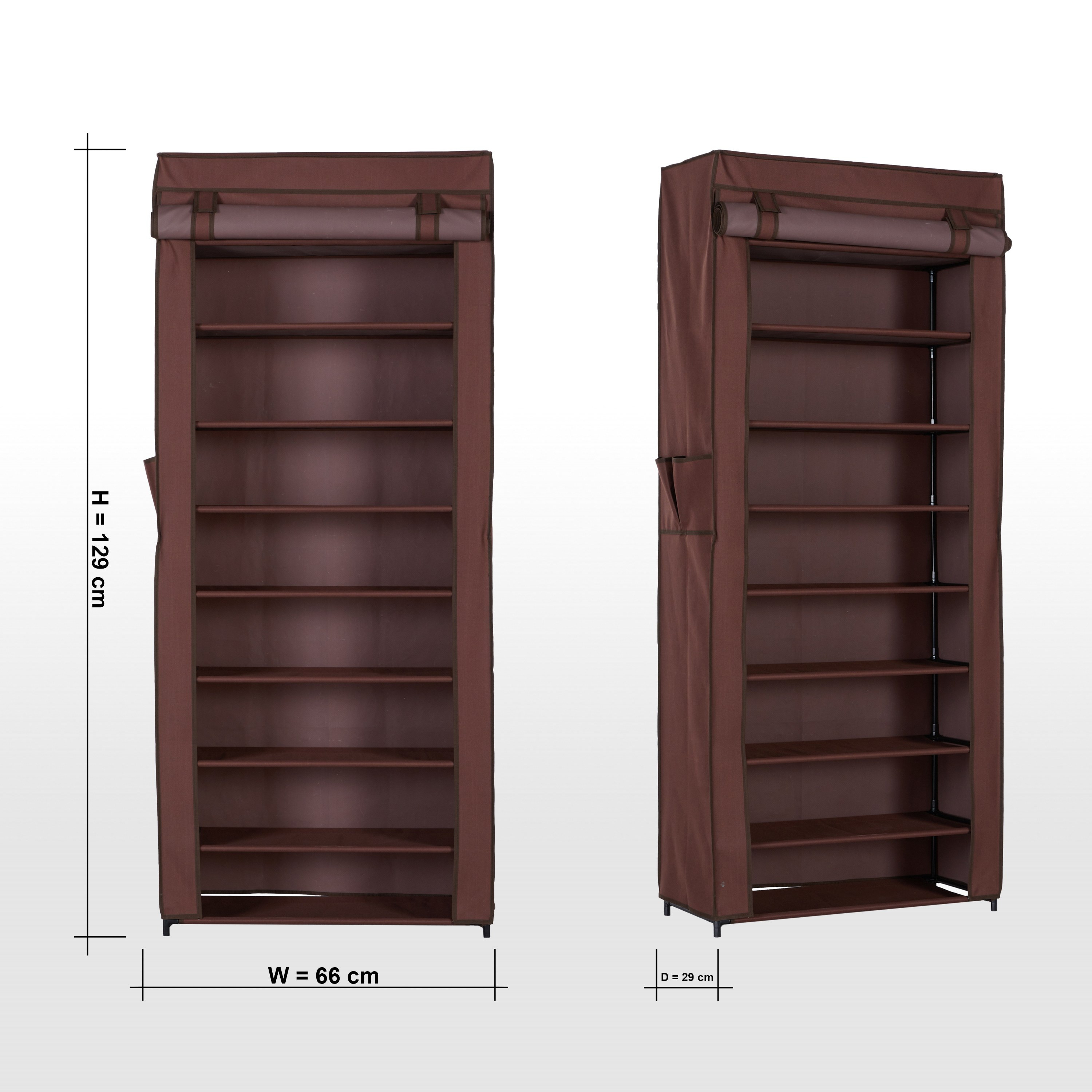 Bernard 9-Tier Shoe Rack with Dustproof Cover - 66x29 cm-household-storage-storagesolutions-shoeracksandstorage-image-8