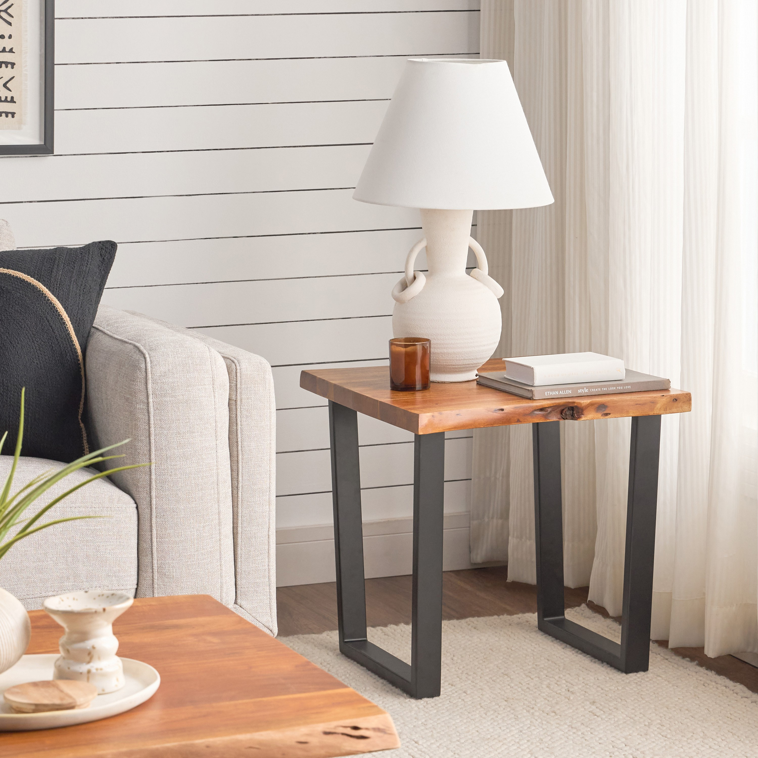 Solid wood coffee table deals and end tables