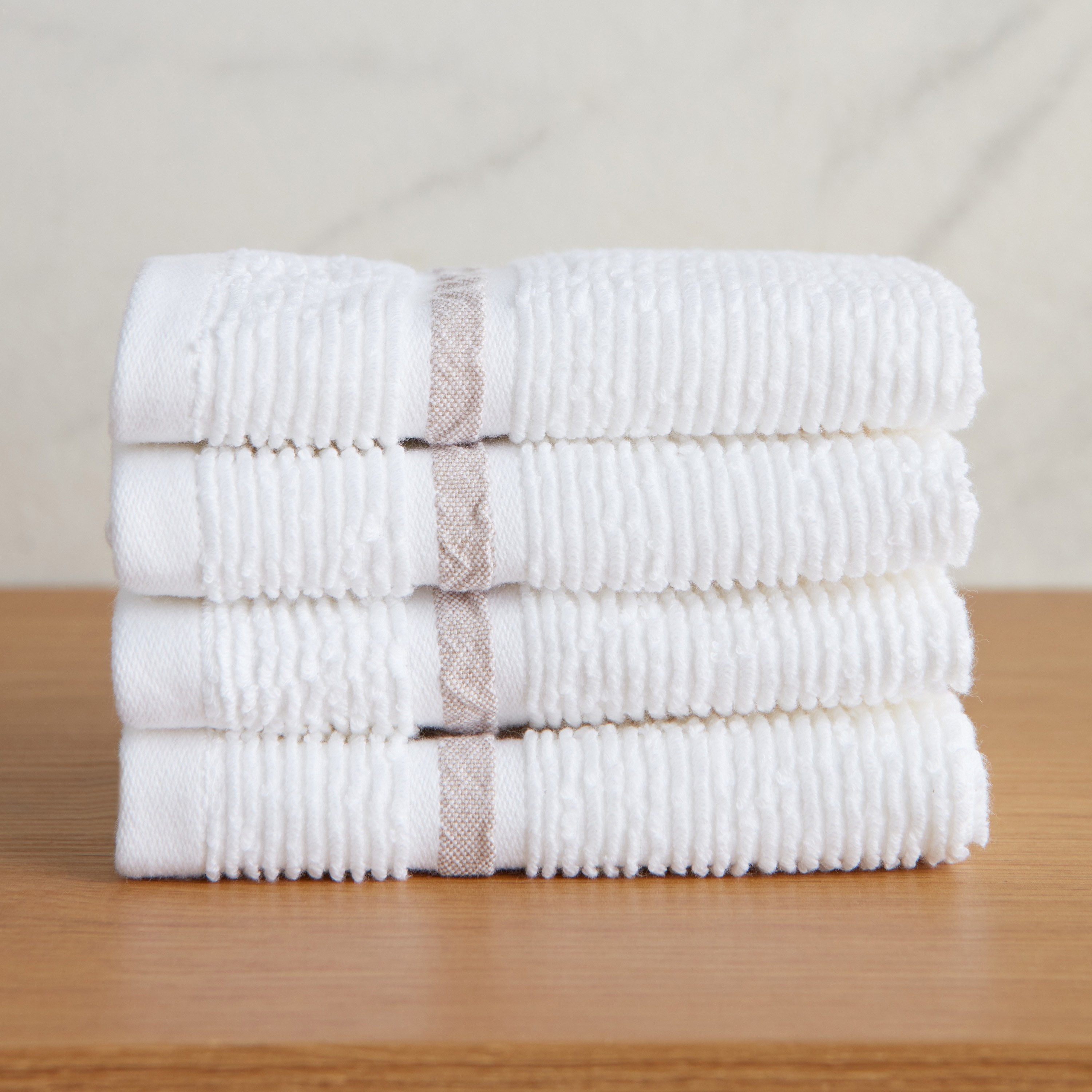 Maui 600 GSM Turkish Cotton 4-Piece Fingertip Towel Set - 30x30 cm-household-bathandlaundry-bathlinen-towels-image-1