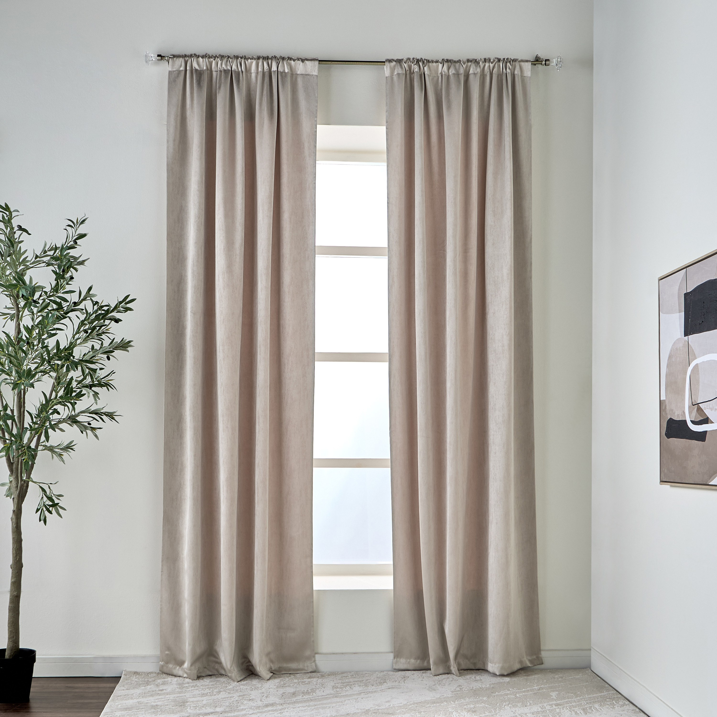 Stardust 2-Piece Curtain Set - 135x300 cm-household-windows-curtains-image-1