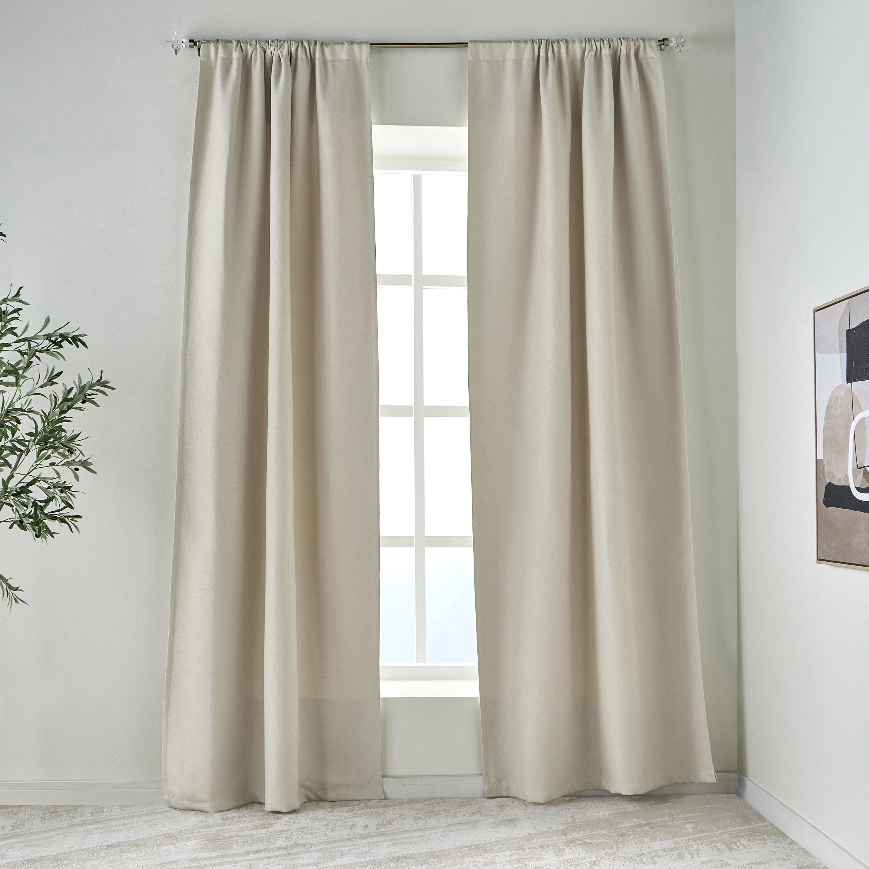 Hatfield 2-Piece Curtain Set - 135x300 cm-household-windows-curtains-image-1