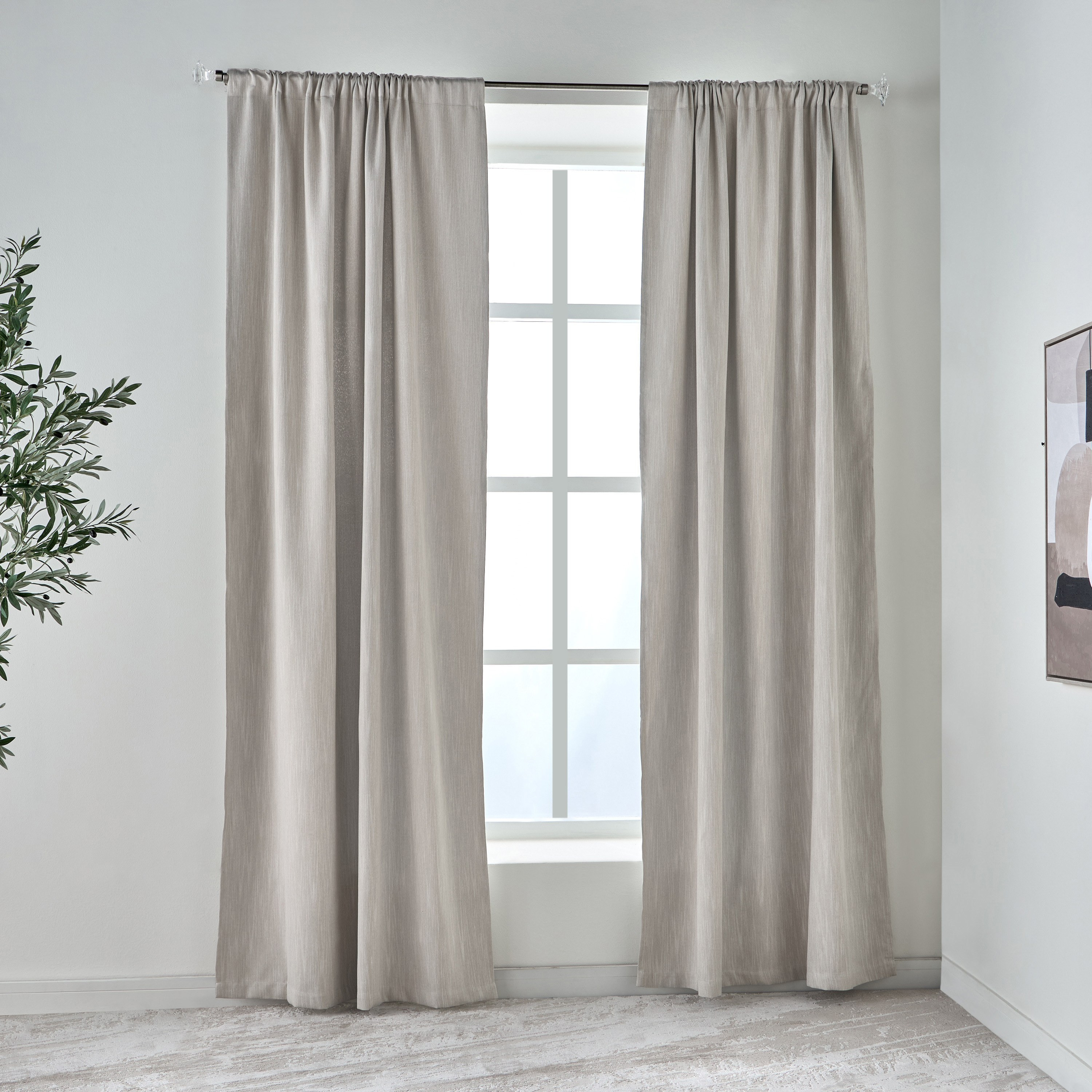 Dreamscence 2-Piece Curtain Set - 135x270 cm-household-windows-curtains-image-1