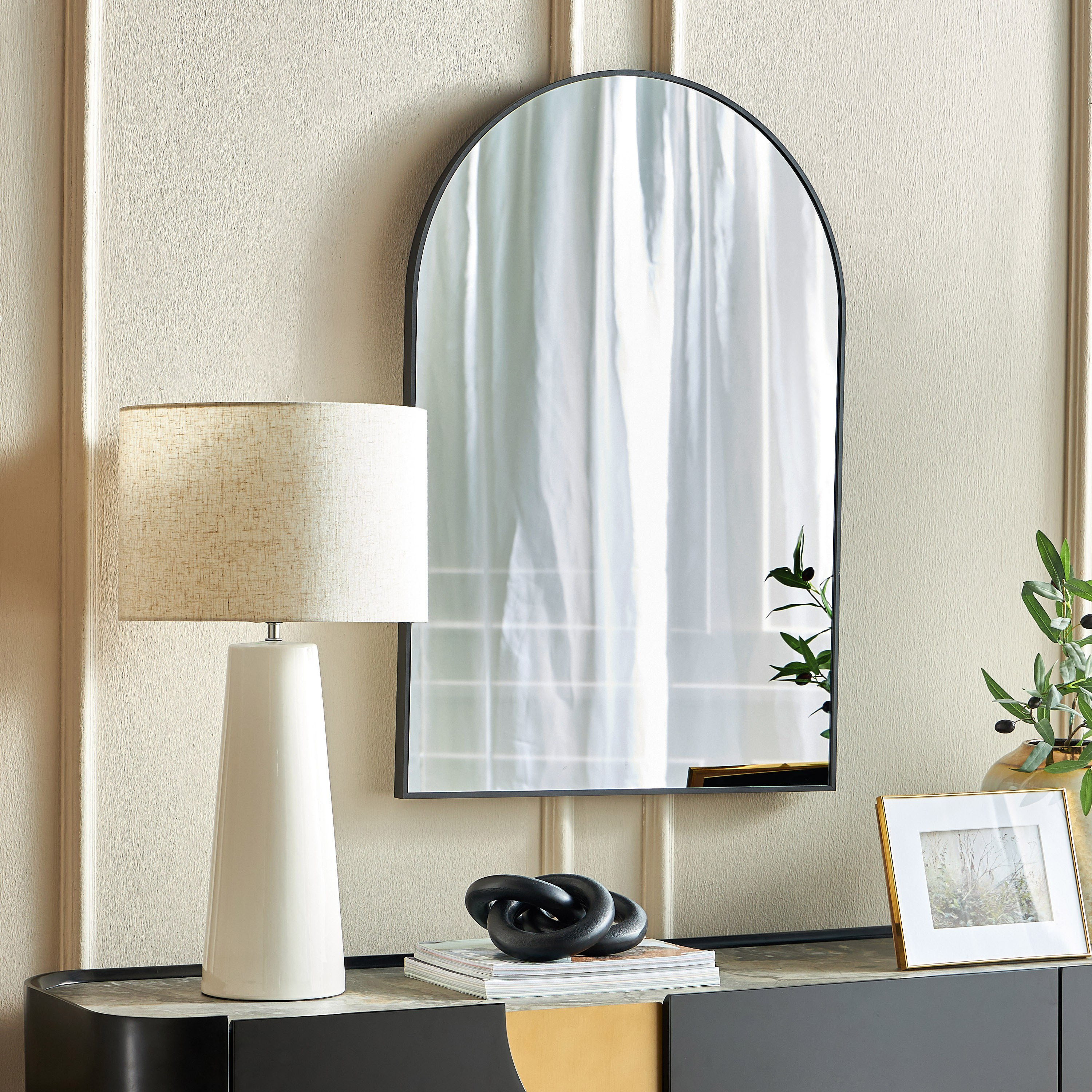 Artemis Arch Wall Mirror - 90x60 cm-household-walldecorandmirrors-mirrors-wallmirrors-image-4