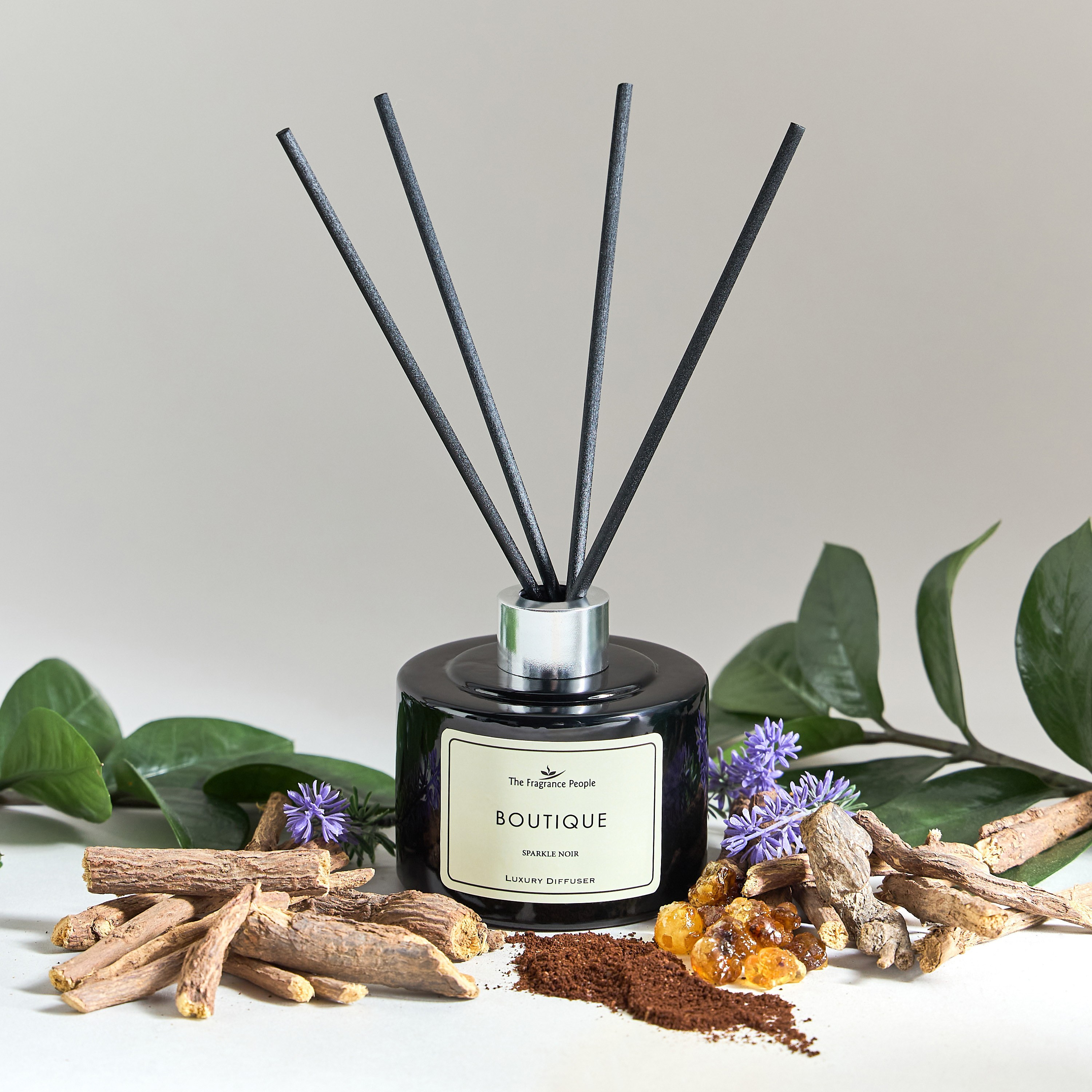 Boutique Sparkle Noir Reed Diffuser - 200 ml-household-homefragrance-reeddiffusers-image-1