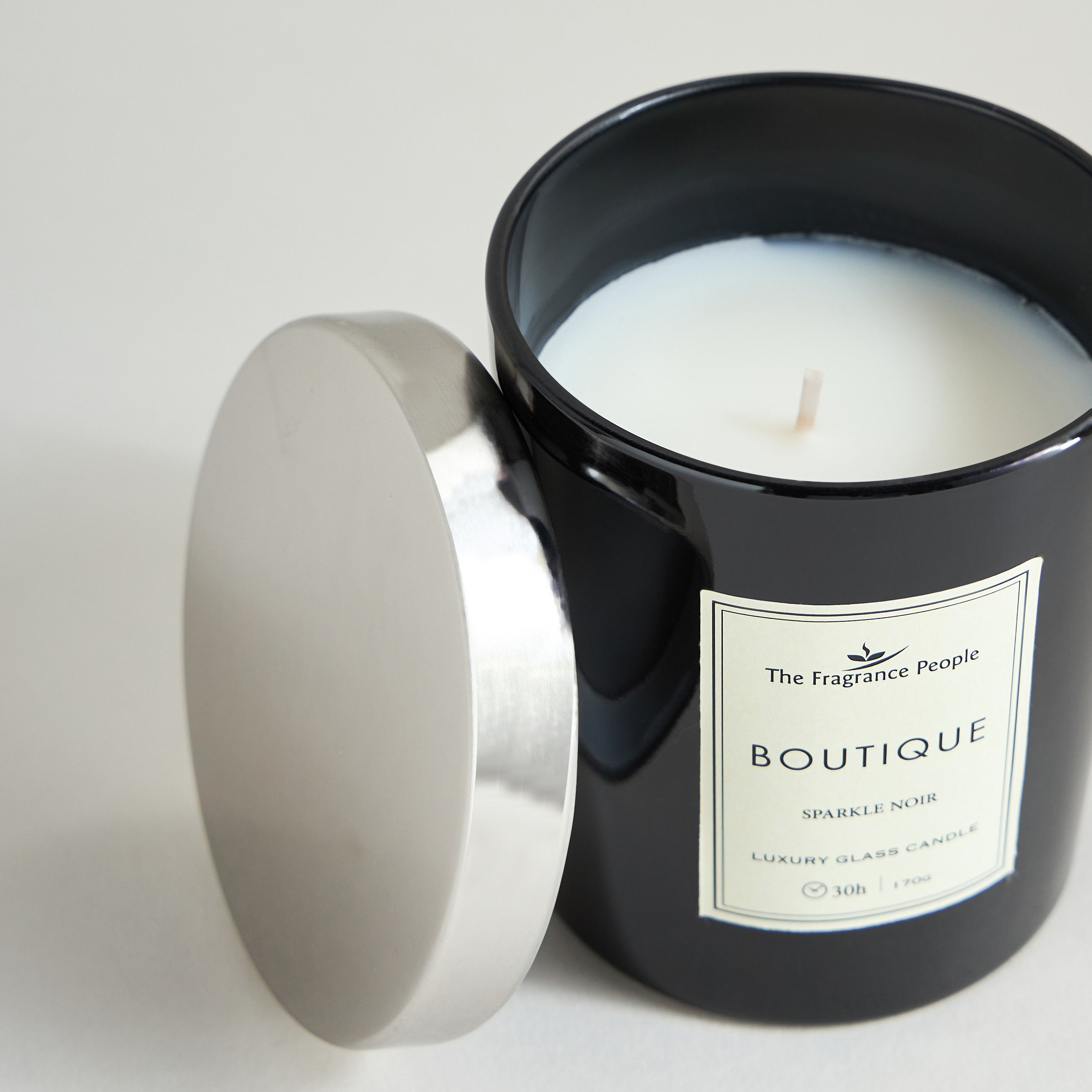 Boutique Sparkle Noir Scented Jar Candle - 30 h-household-homefragrance-candles-image-2