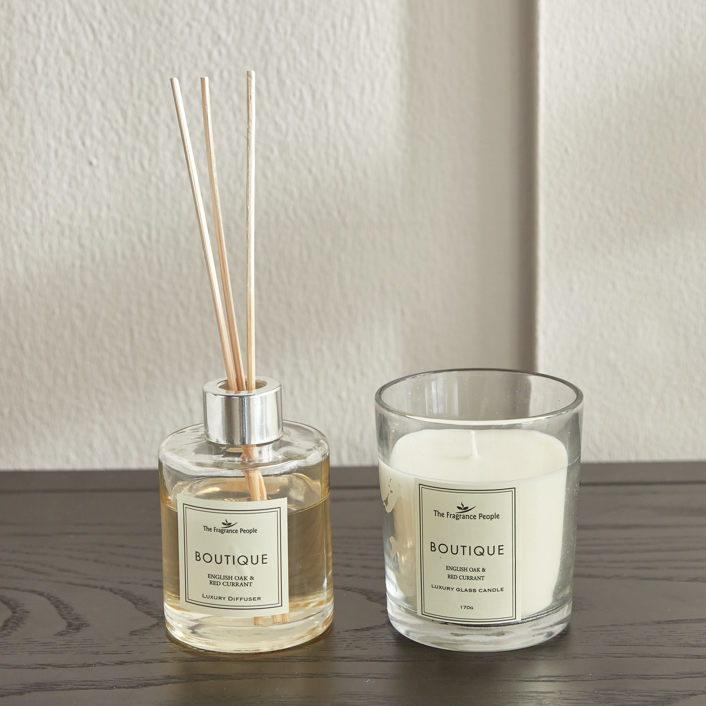 Boutique English Oak and Red Currant Jar Candle and Reed Diffuser Gift Set-household-homefragrance-candles-image-1