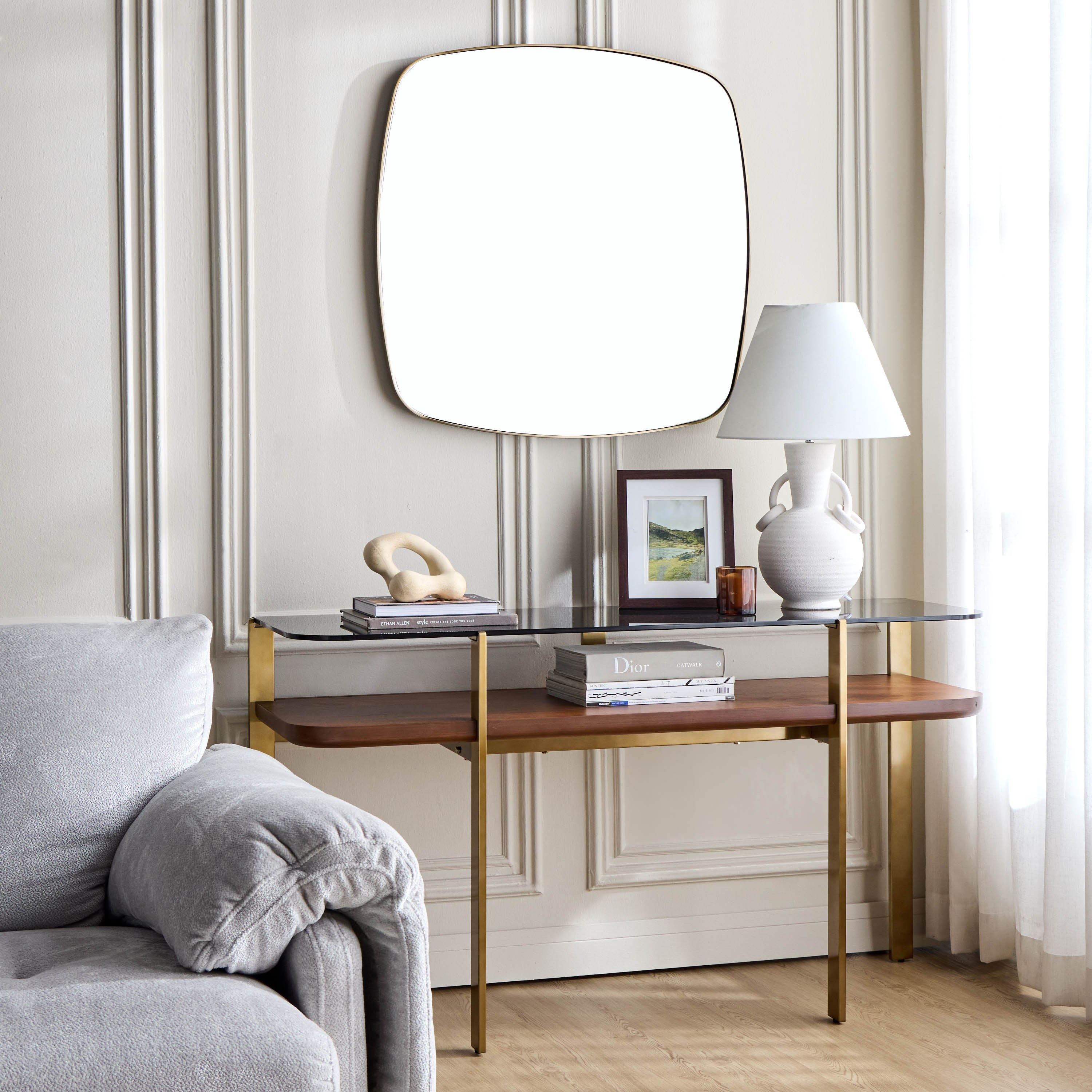 طاولة كونسول مع مرآة - فينلي-furniture-livingroom-consoletablesandmirrors-image-5