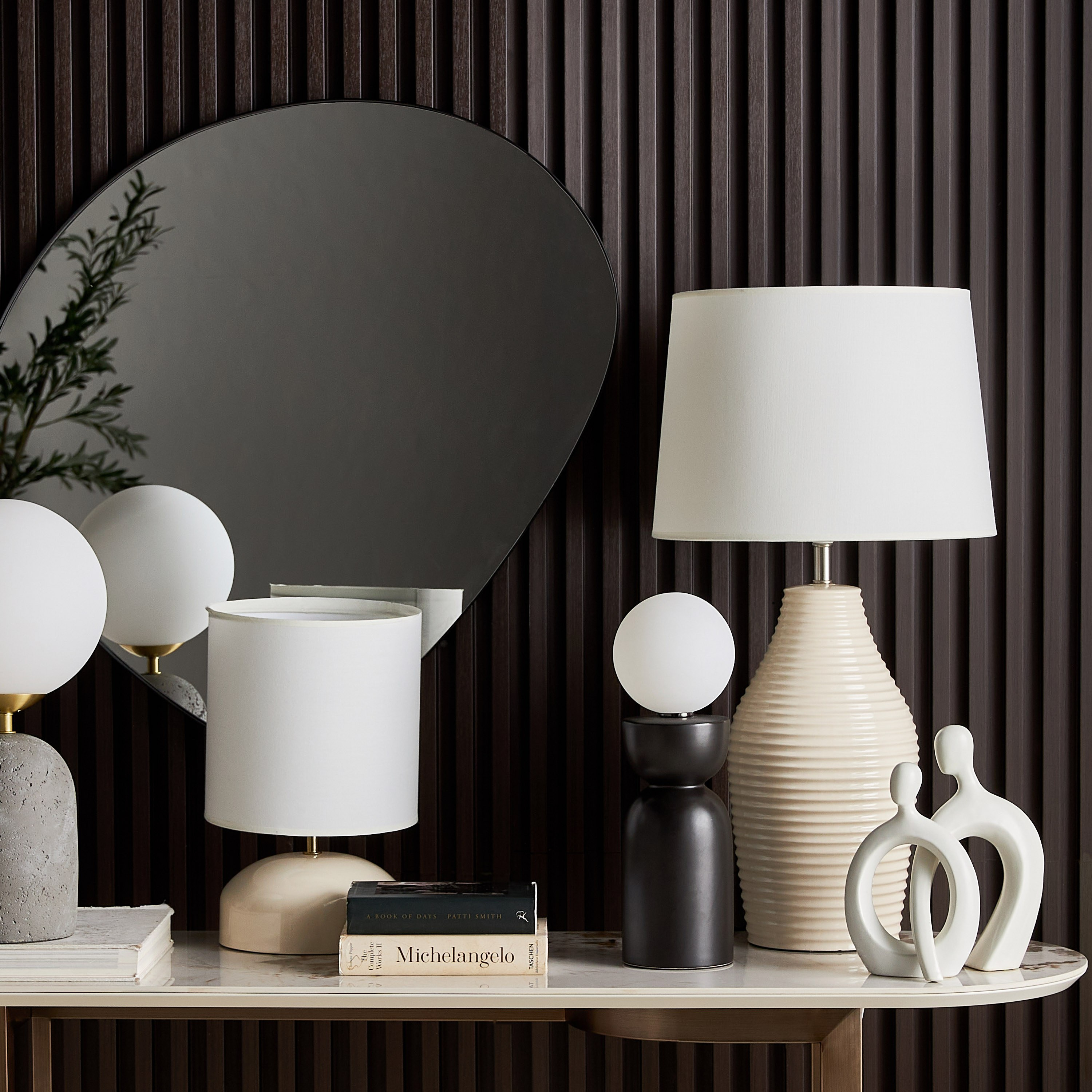 Baldwin Cement Table Lamp - 43 cm-household-lighting-tableanddesklamps-image-4