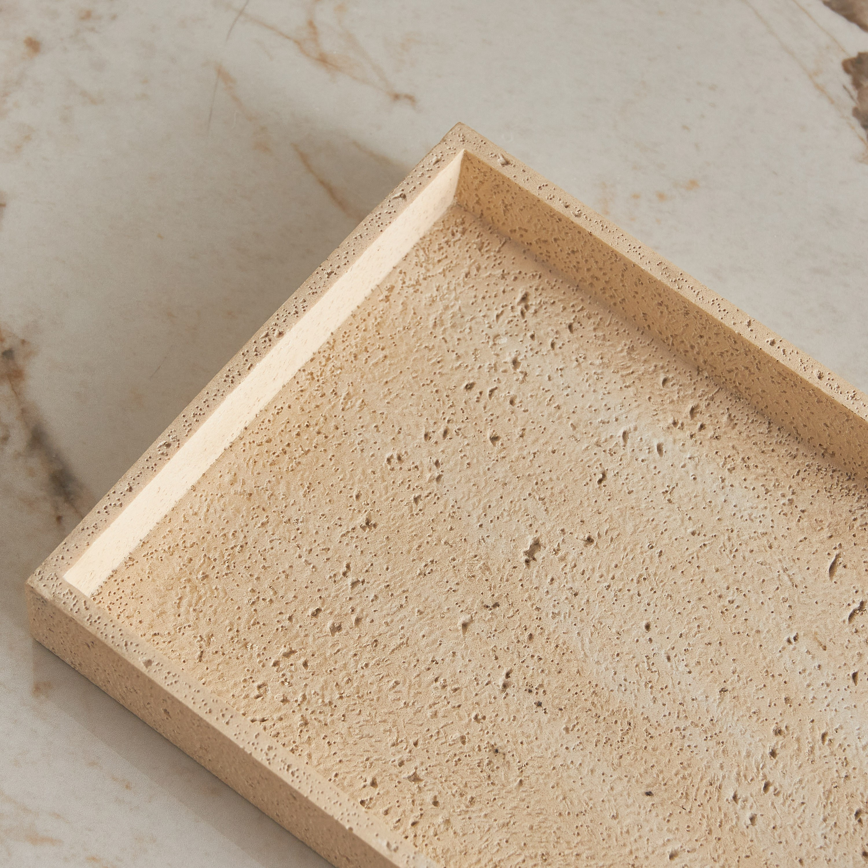 Nordic French Travertine Decorative Tray-household-decor-boxesandtrays-image-3