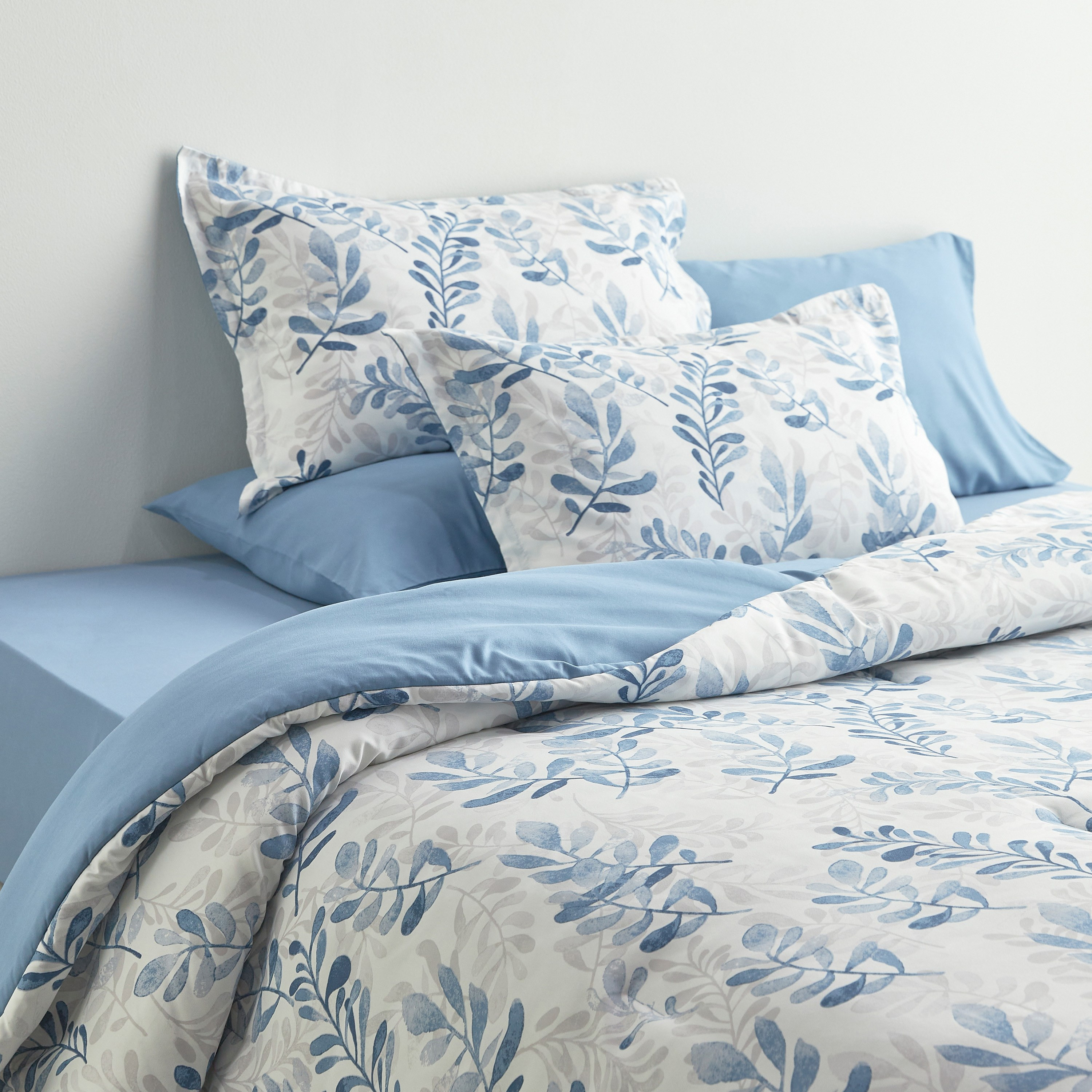 Isla Leafy 6-Piece King Comforter Set - 240x260 cm-household-bedding-comfortersandbedspreads-bedinabag-image-1