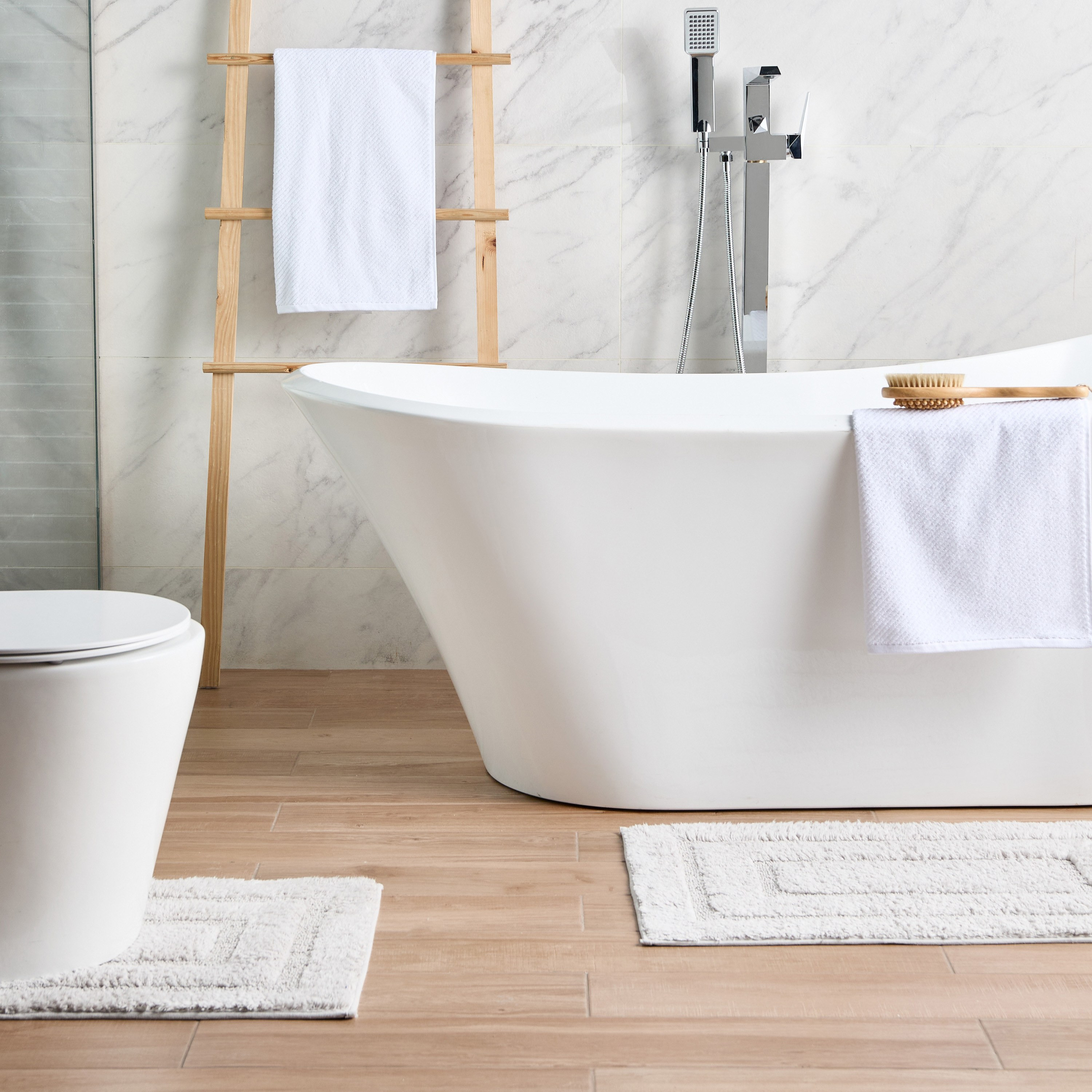 طقم سجاد حمام قطعتين - آنا-household-bathandlaundry-bathlinen-bathmatsandtubmats-image-5