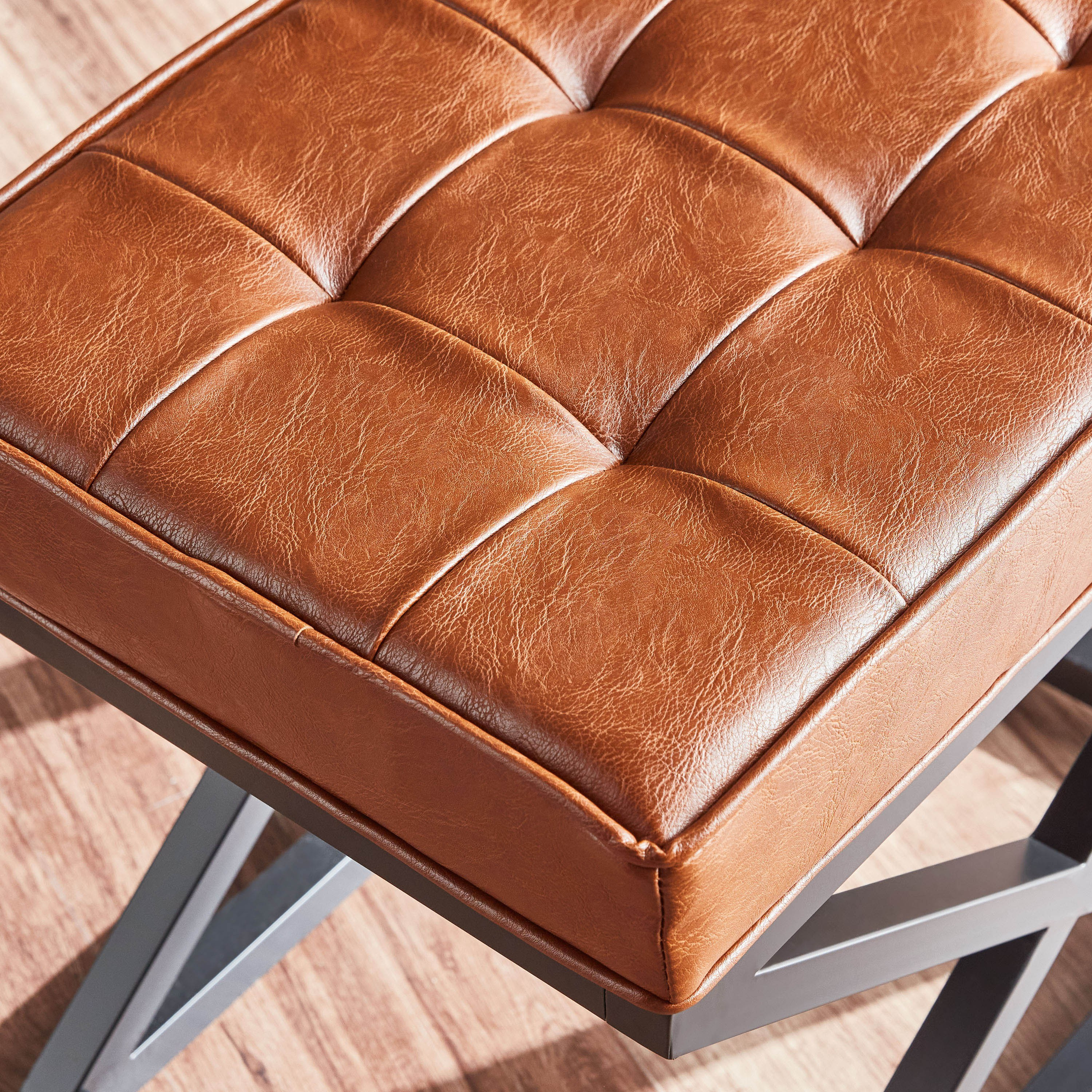 Magnus Faux Leather Ottoman-furniture-sofaandseating-ottomansbeanbagsandpoufs-image-3
