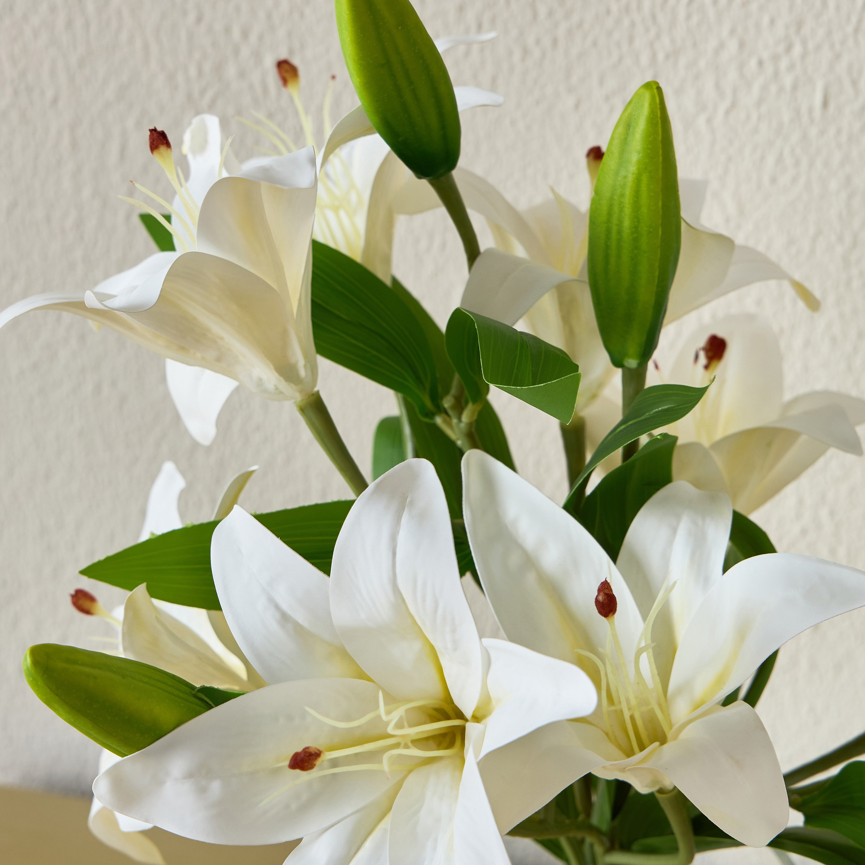 Tiger Lily in Glass Vase - 15 cm-household-gardenandoutdoor-artificialflowersandplants-flowers-image-2