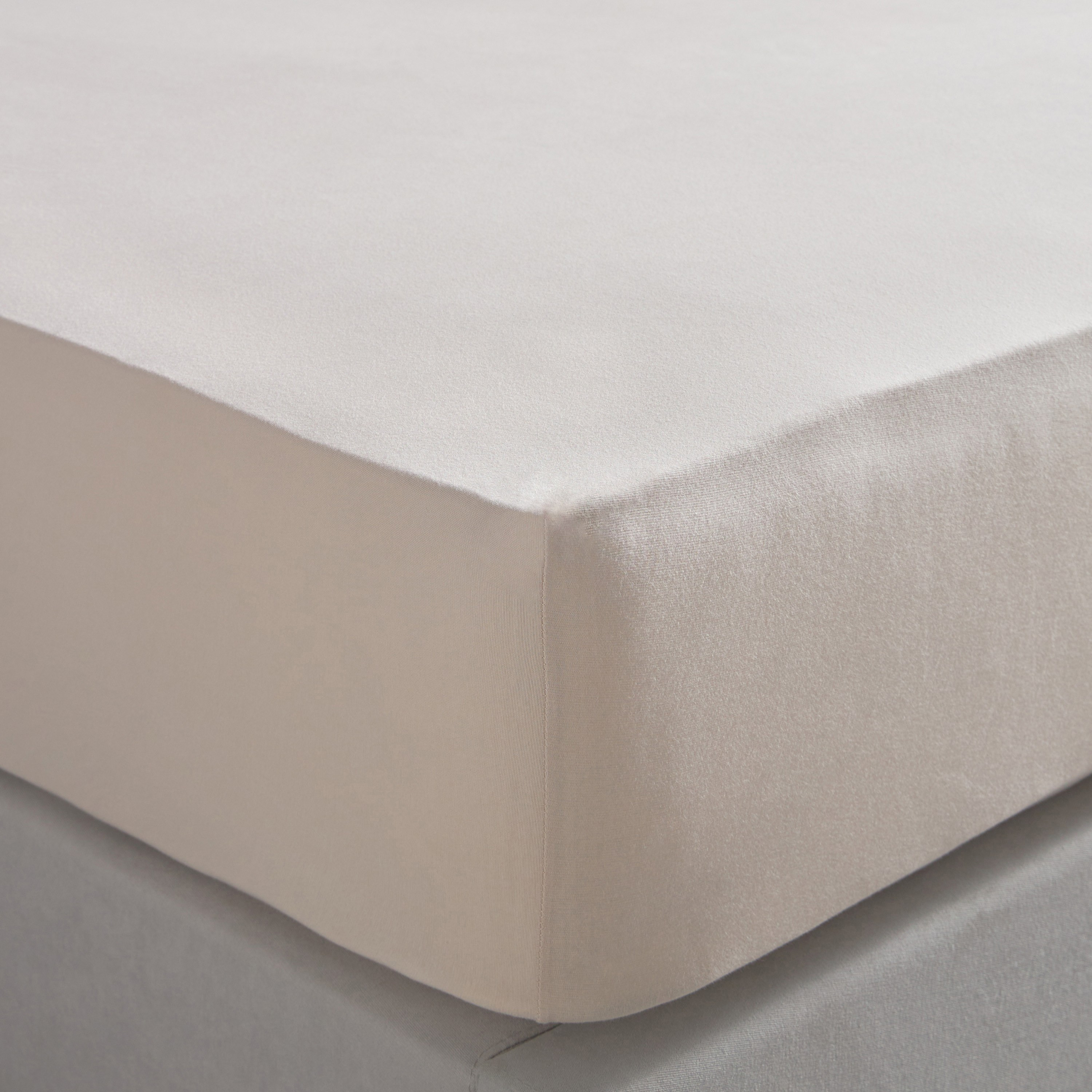 Cloud Turkish Cotton Jersey Super King Fitted Sheet - 200x200 cm-household-bedding-sheetsandpillowcases-fittedsheets-image-1
