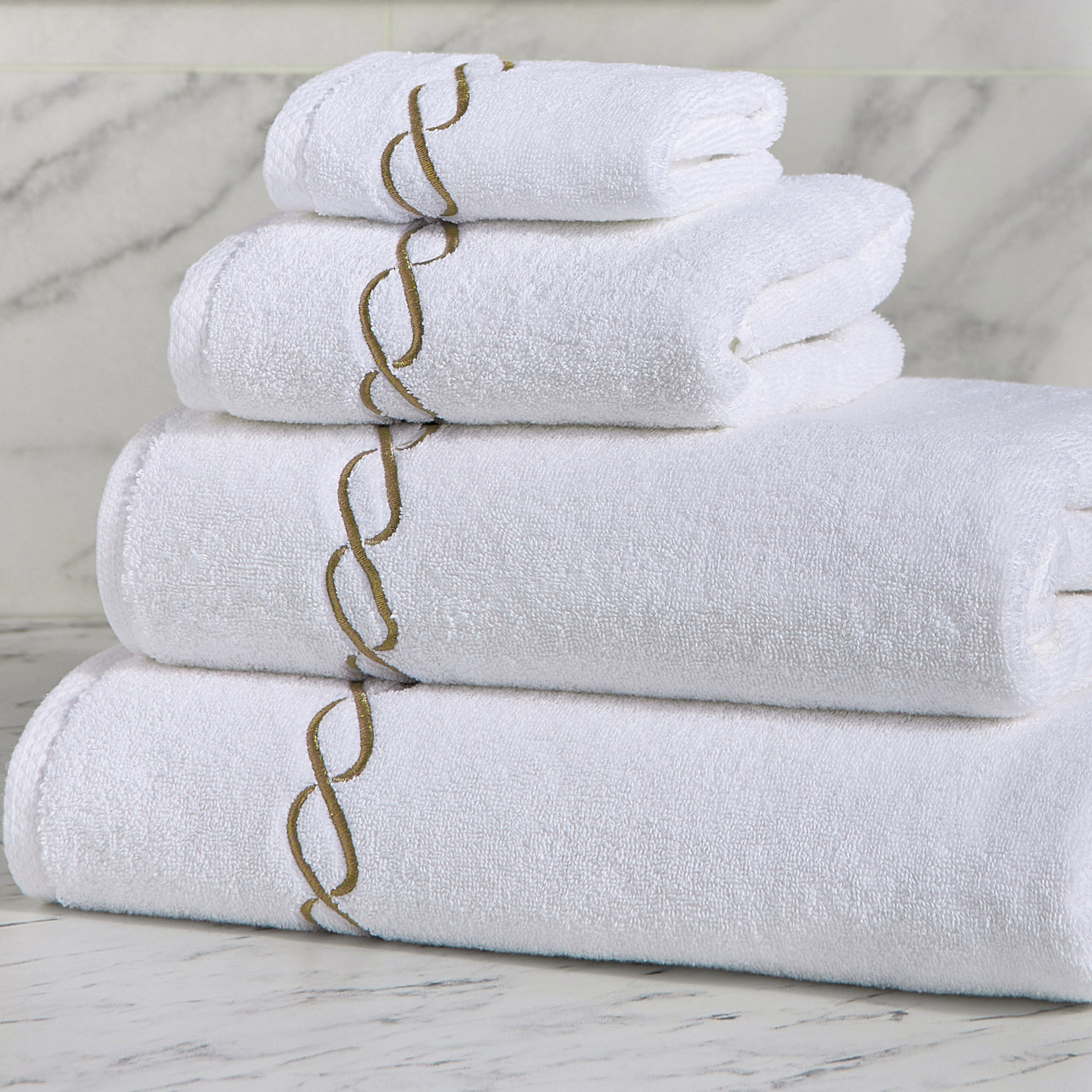 طقم مناشف صغيرة 4 قطع - ويفز - 30x30 سم-household-bathandlaundry-bathlinen-towels-image-4