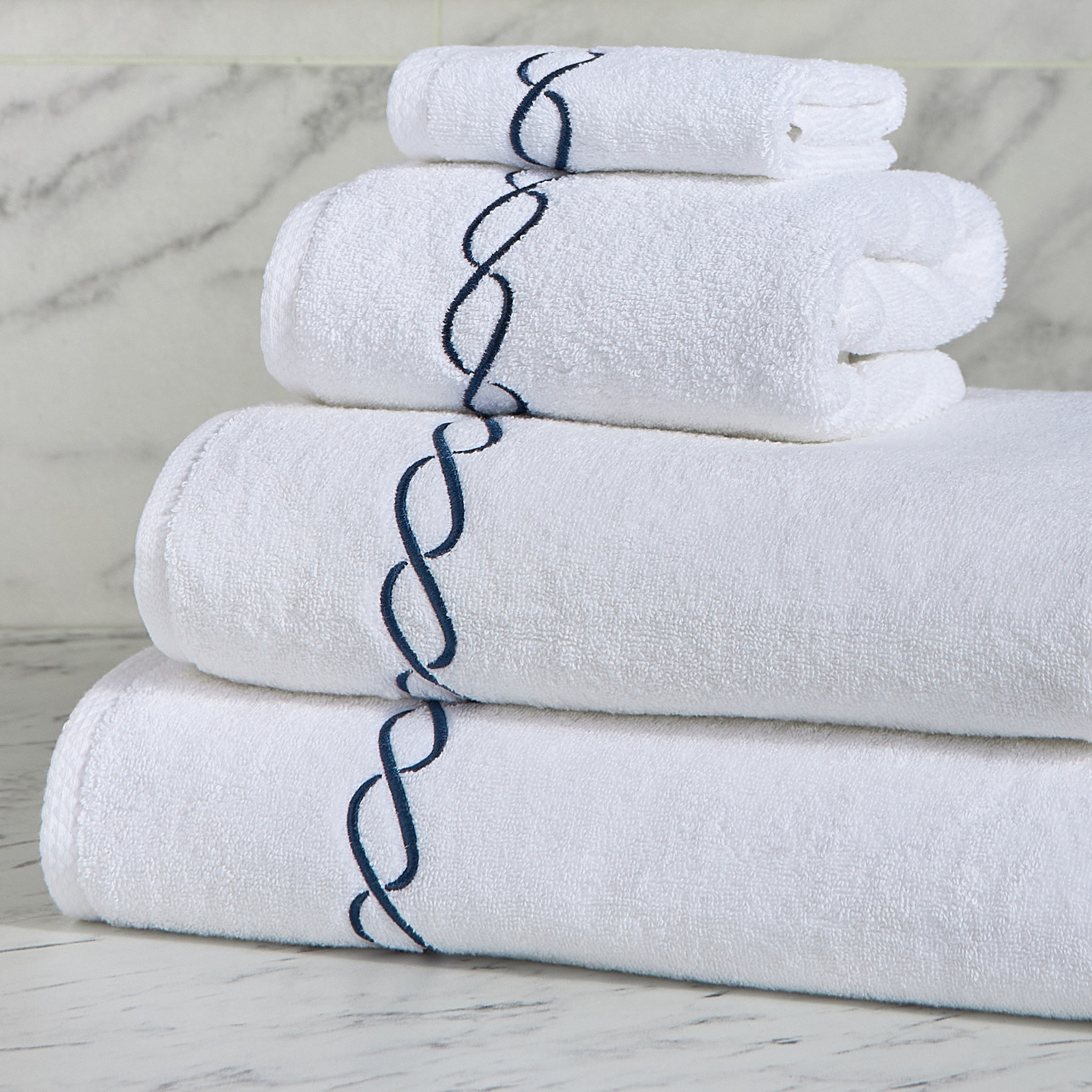 طقم مناشف صغيرة 4 قطع - ويفز - 30x30 سم-household-bathandlaundry-bathlinen-towels-image-12