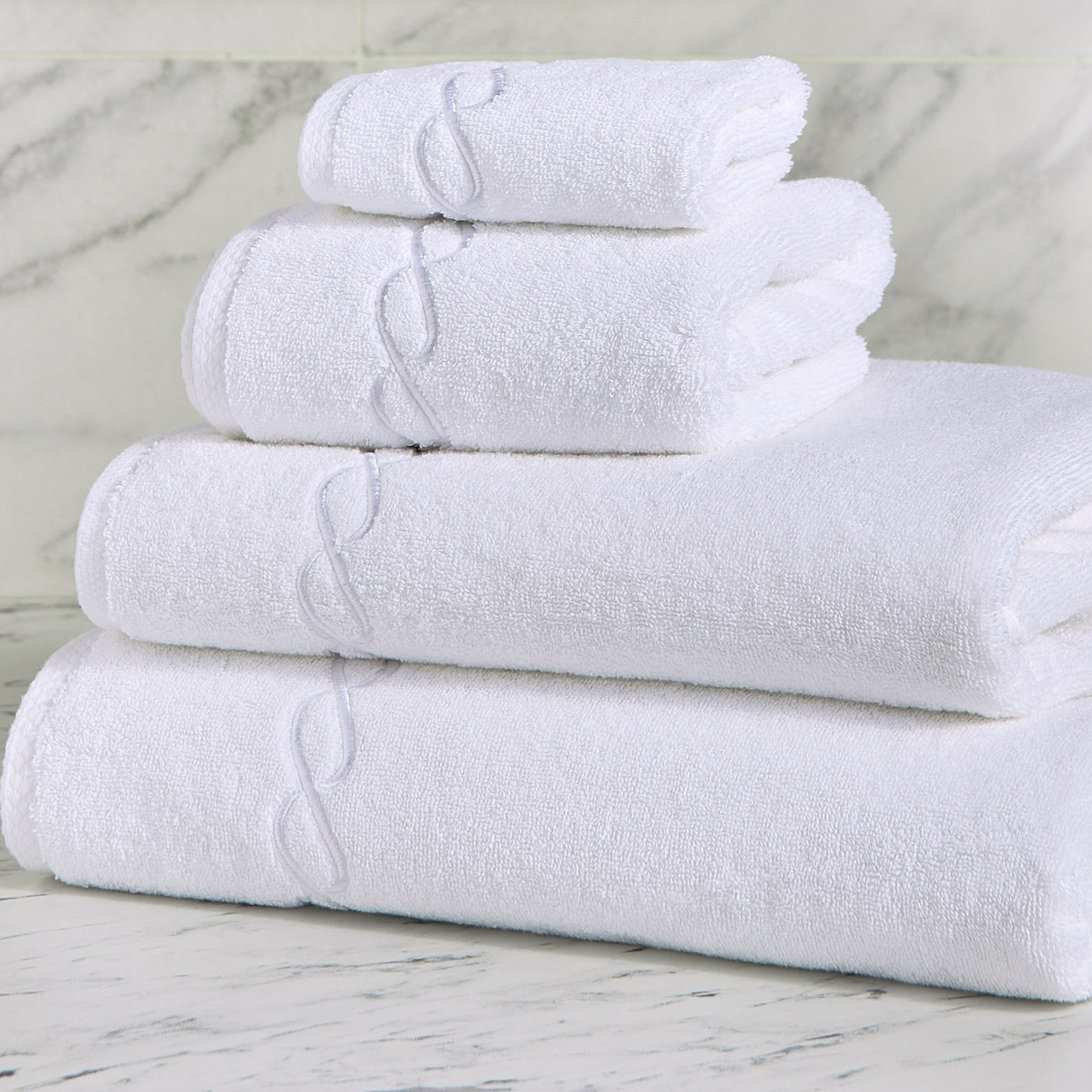 طقم مناشف صغيرة 4 قطع - ويفز - 30x30 سم-household-bathandlaundry-bathlinen-towels-image-4
