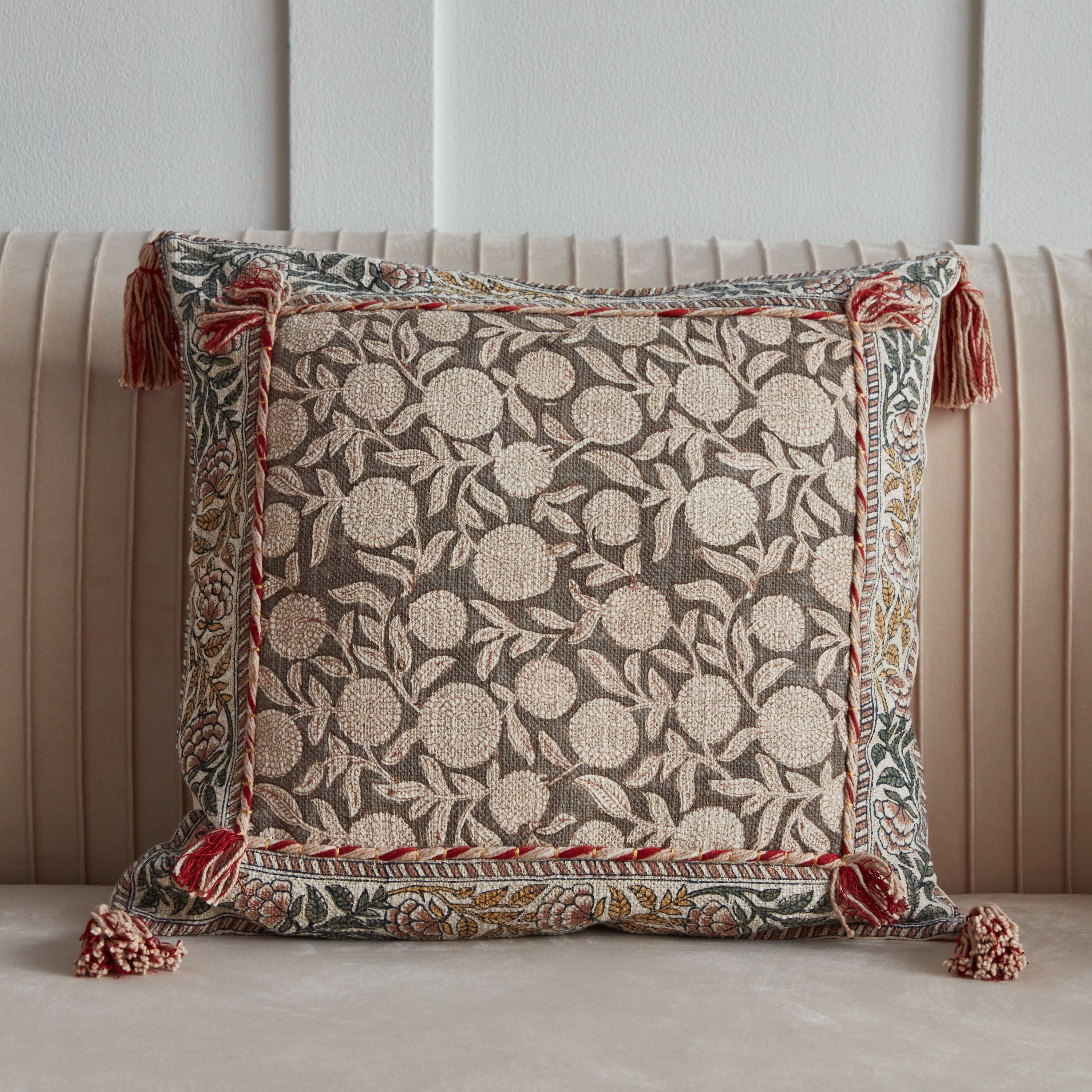 Ceren Embroidered Cushion Cover - 50x50 cm-household-cushionsandthrows-cushioncovers-image-1