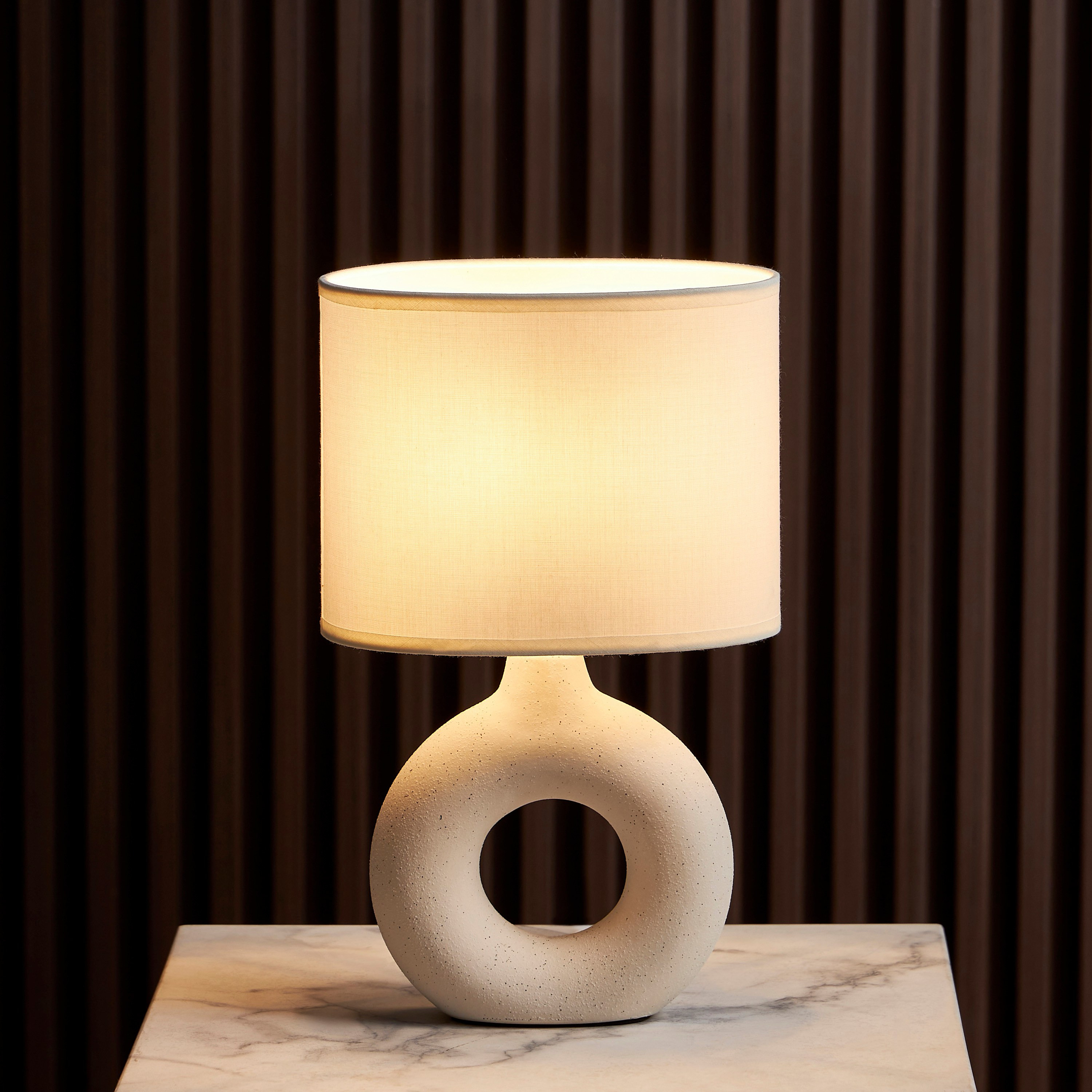 Linde Ceramic Table Lamp - 31 cm-household-lighting-tableanddesklamps-image-2