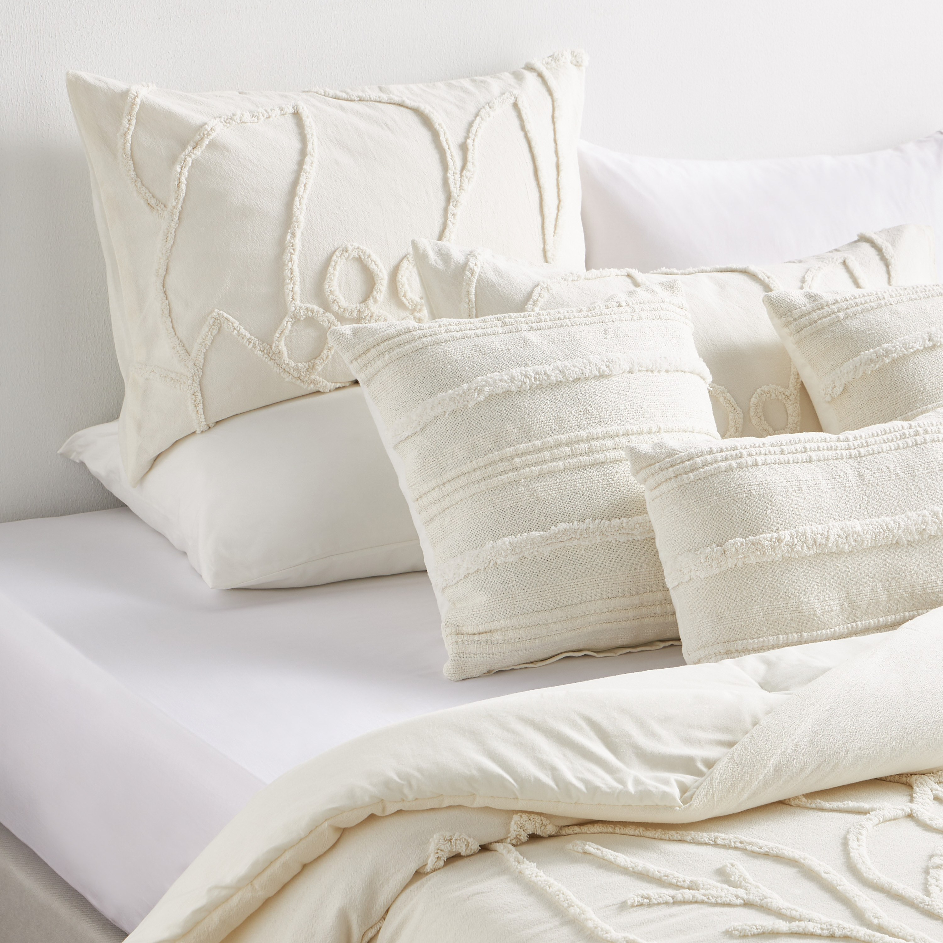 طقم لحاف كينج قطن معنقّد بعدد خيوط 144 من 6 قطع - جاسمين - 240x260 سم-household-bedding-comfortersandbedspreads-comforters-image-1