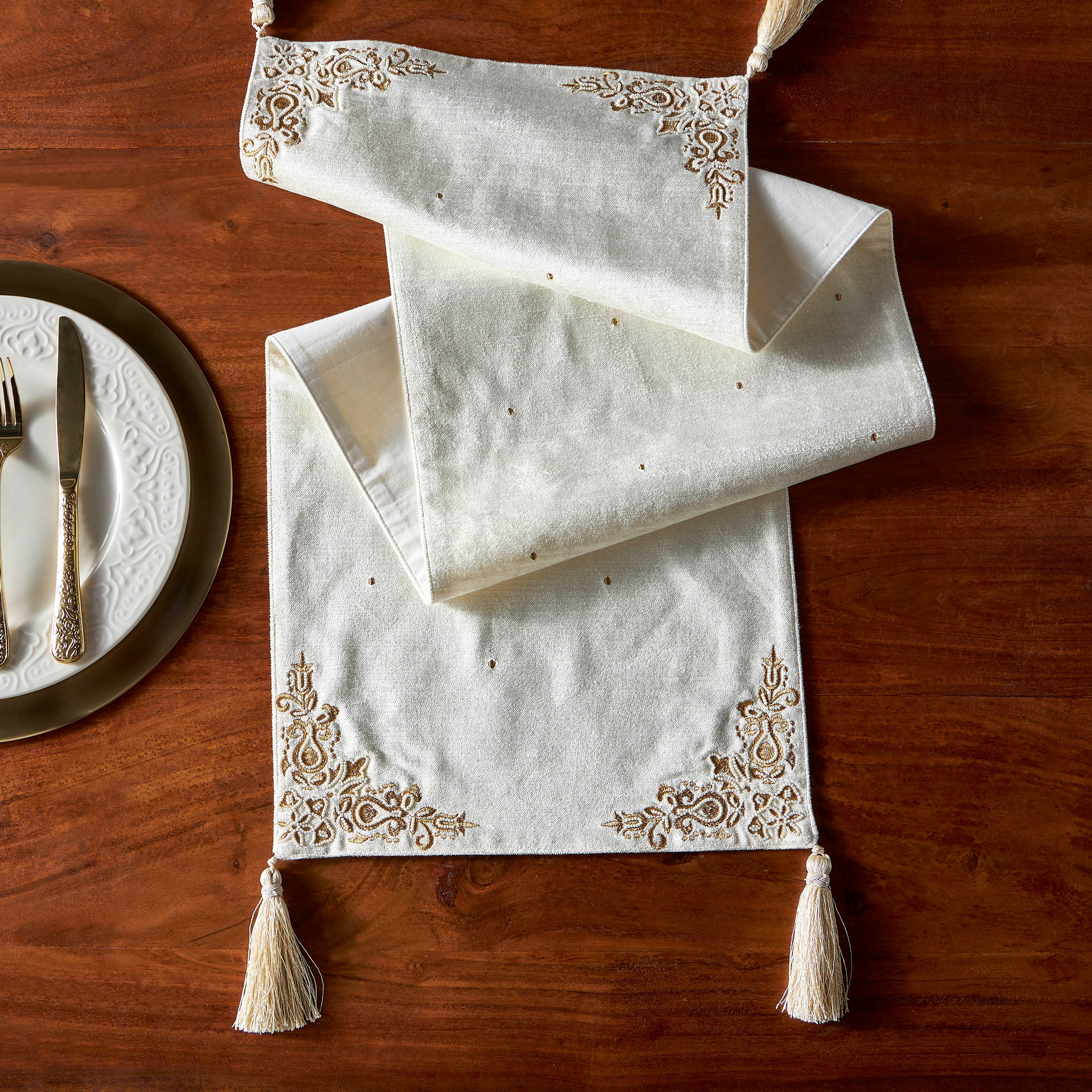 مفرش - فراي - 33x120 سم-household-dining-tablelinen-runnersandtablecovers-image-1