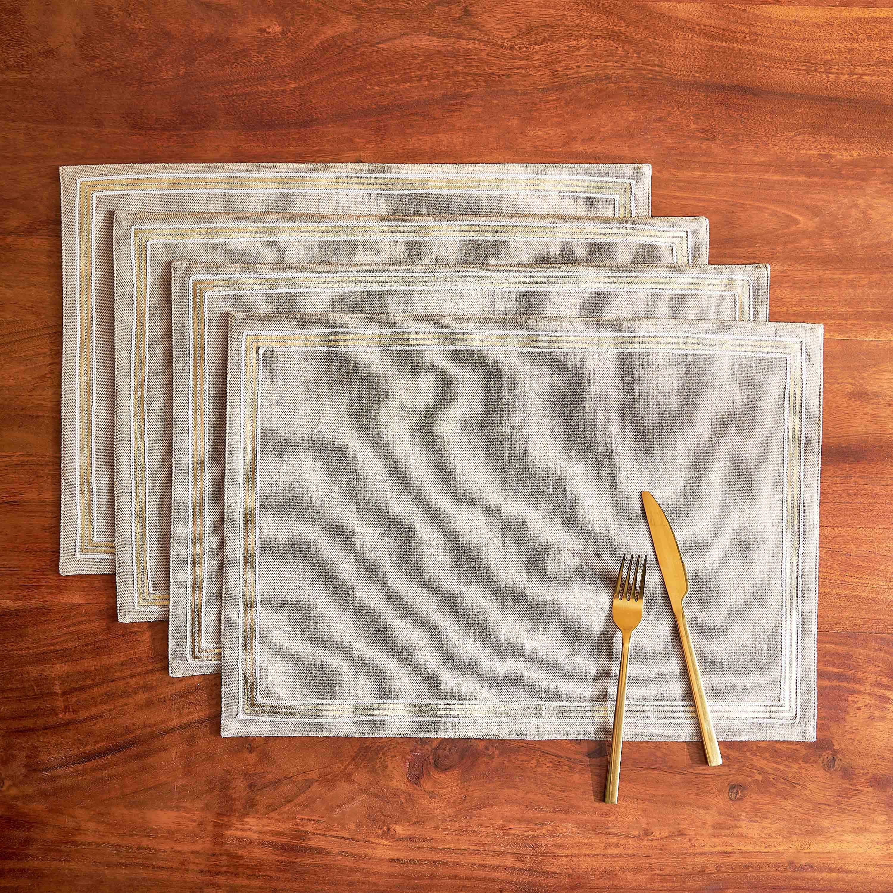 Elaine 4-Piece Placemat Set-household-dining-tablelinen-placemats-image-1