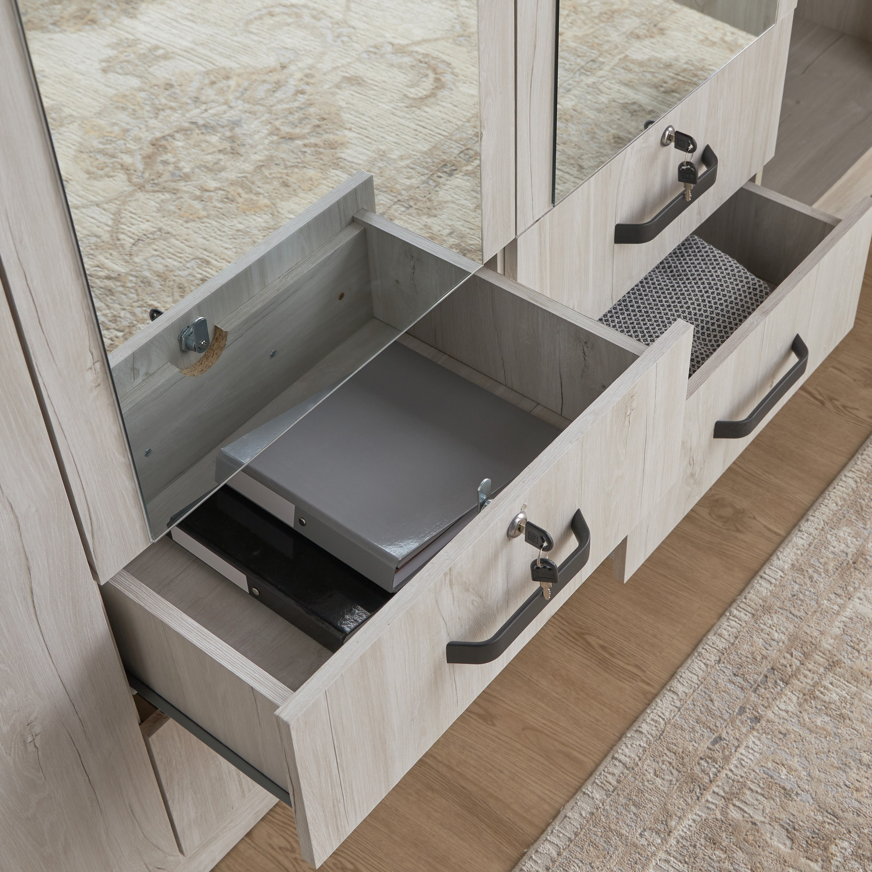 دولاب ملابس 4 أبواب أدراج - ميدلي-furniture-bedroom-wardrobes-image-6