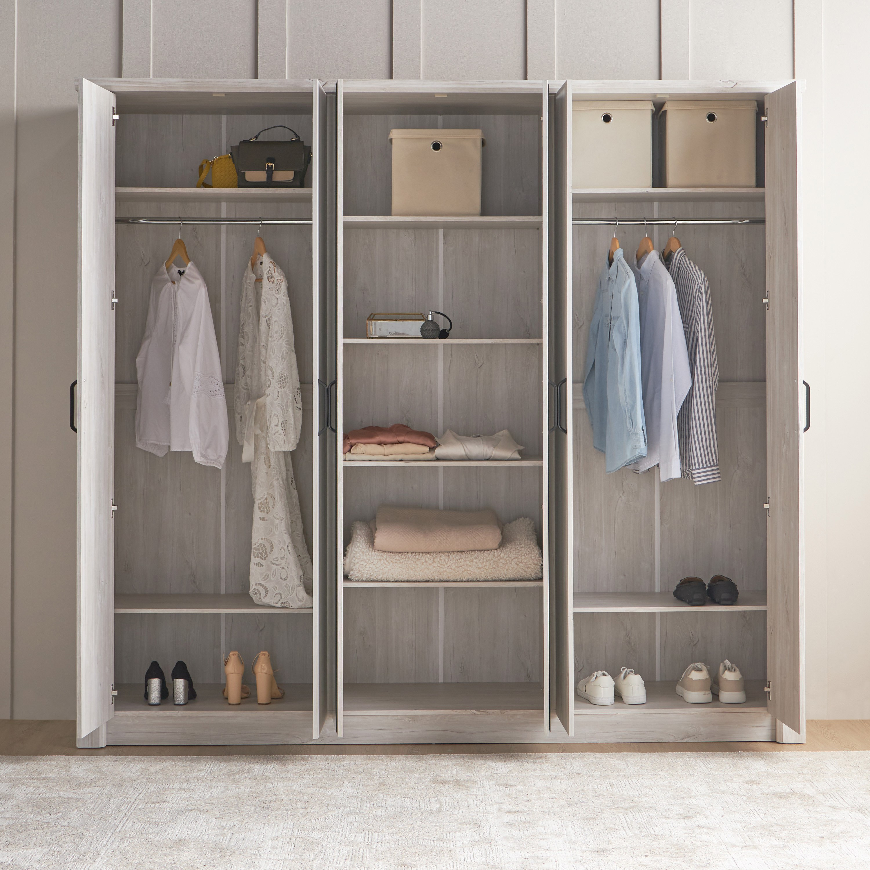 Shop Medley 6-Door Wardrobe | Homecentre Oman