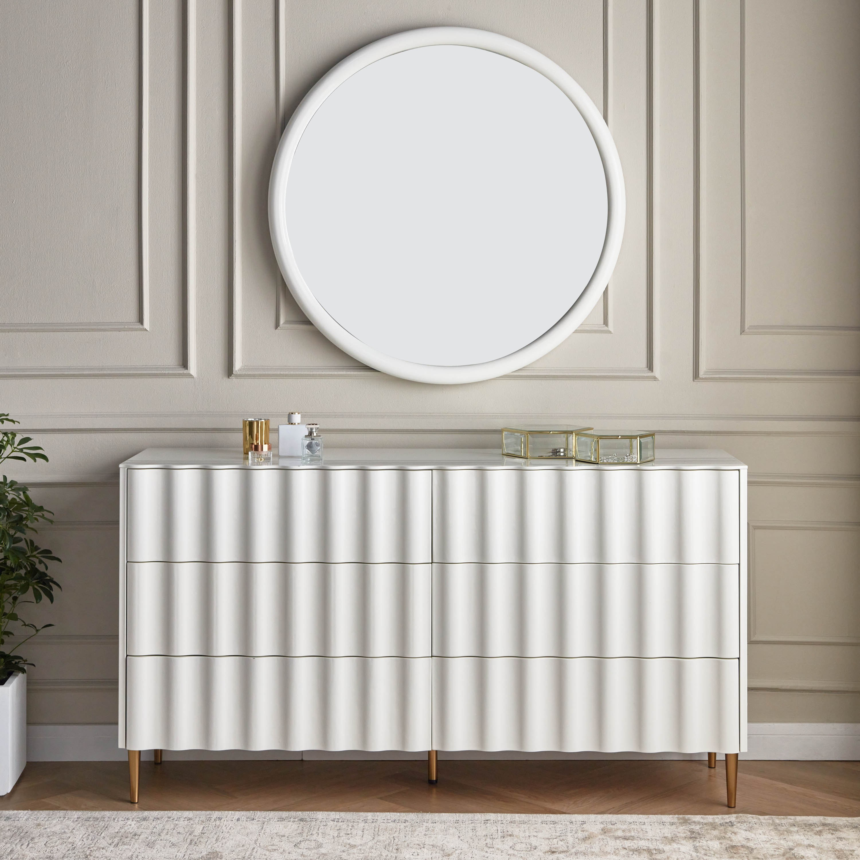 Swirl 6-Drawer Dresser with Mirror-furniture-bedroom-dressersandmirrors-image-2