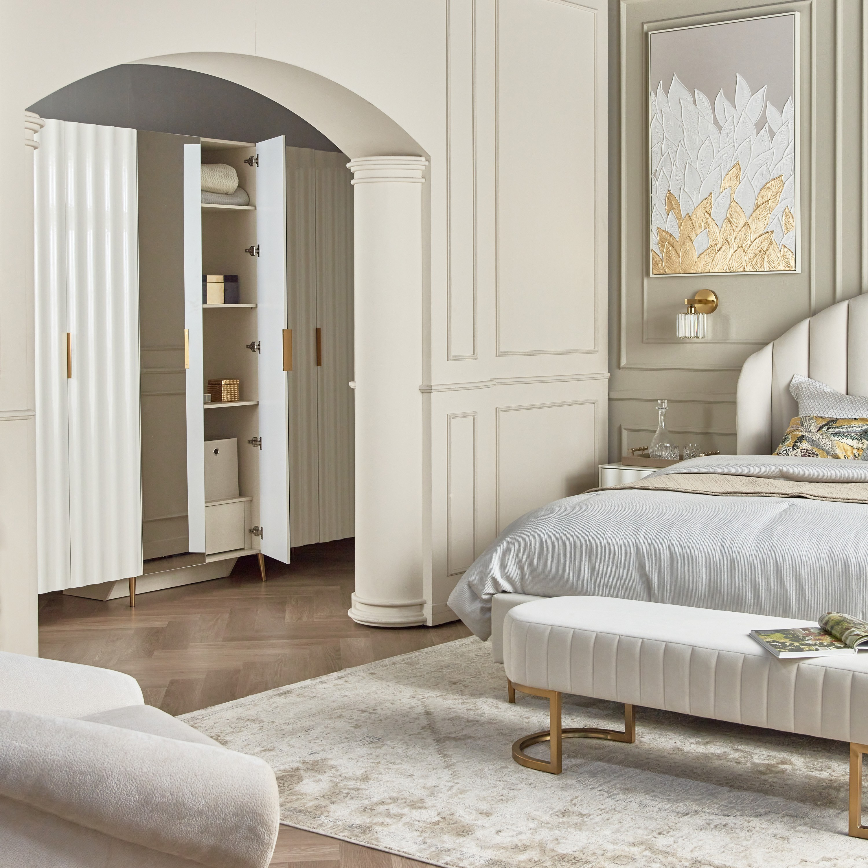 Swirl 6-Door Wardrobe with Drawer-furniture-bedroom-wardrobes-image-7