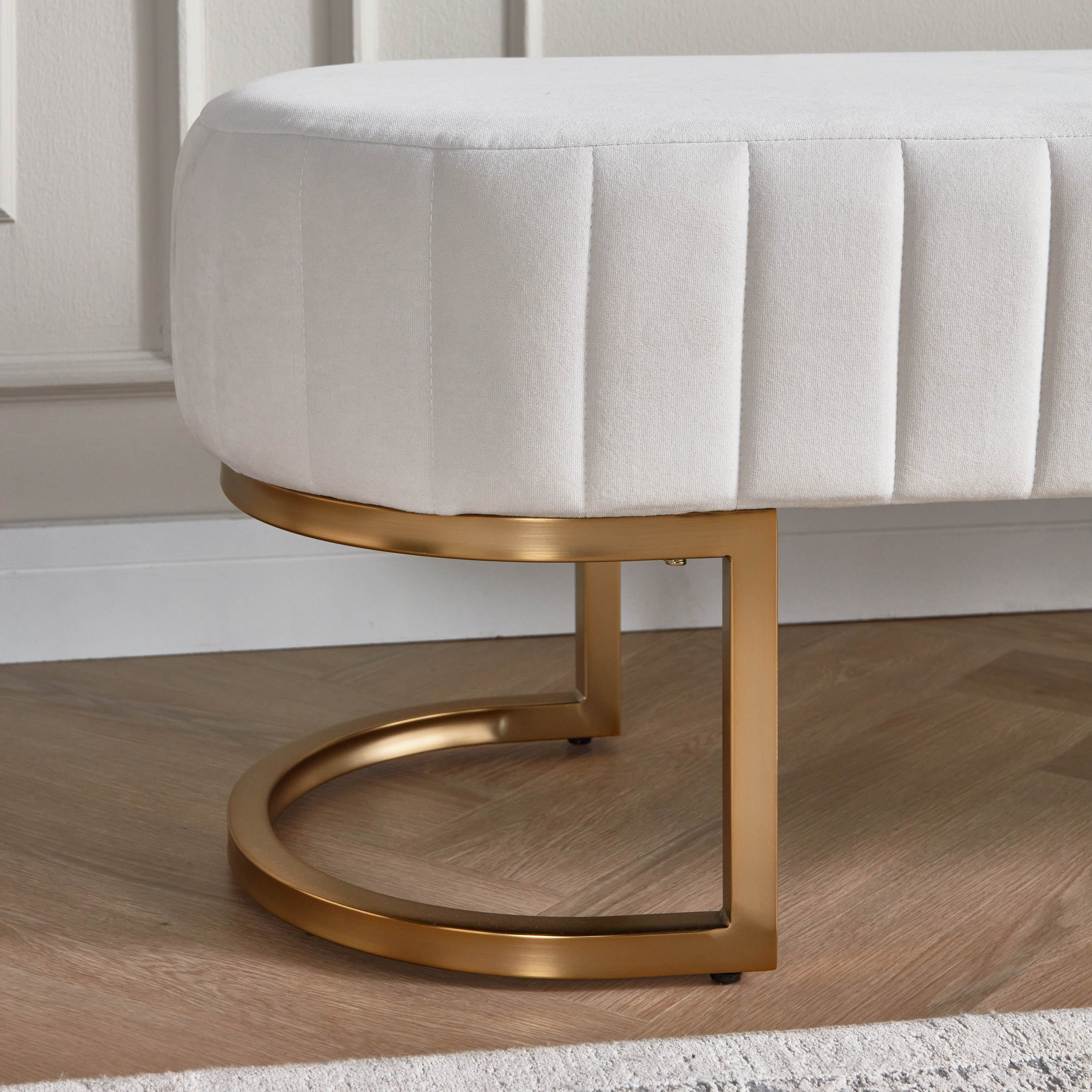 Swirl Fabric Bench-furniture-bedroom-benches-image-3