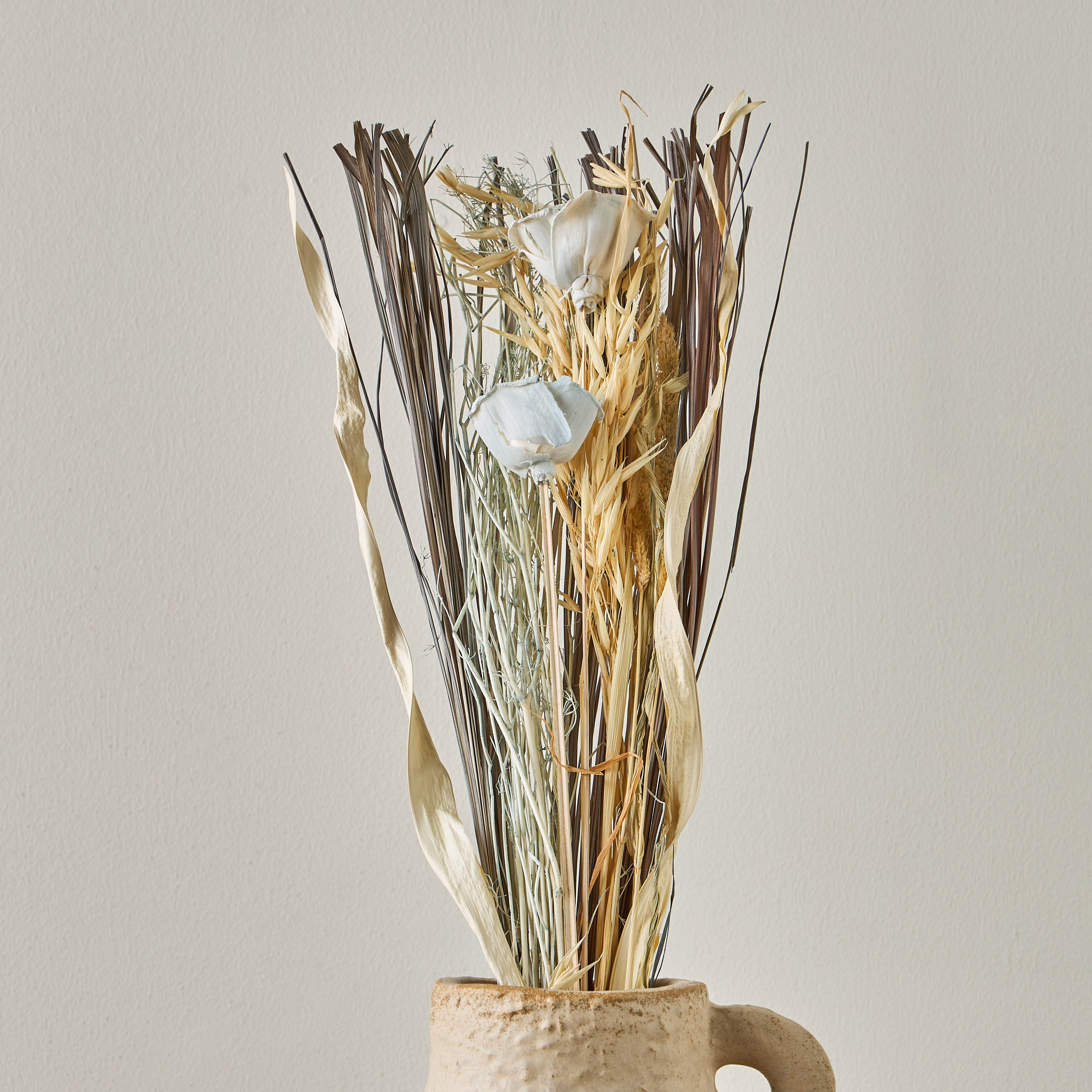 ورد ودخن سولا التايلاندية المجففة - 9 سم-household-gardenandoutdoor-artificialflowersandplants-bundlesandbouquets-image-1