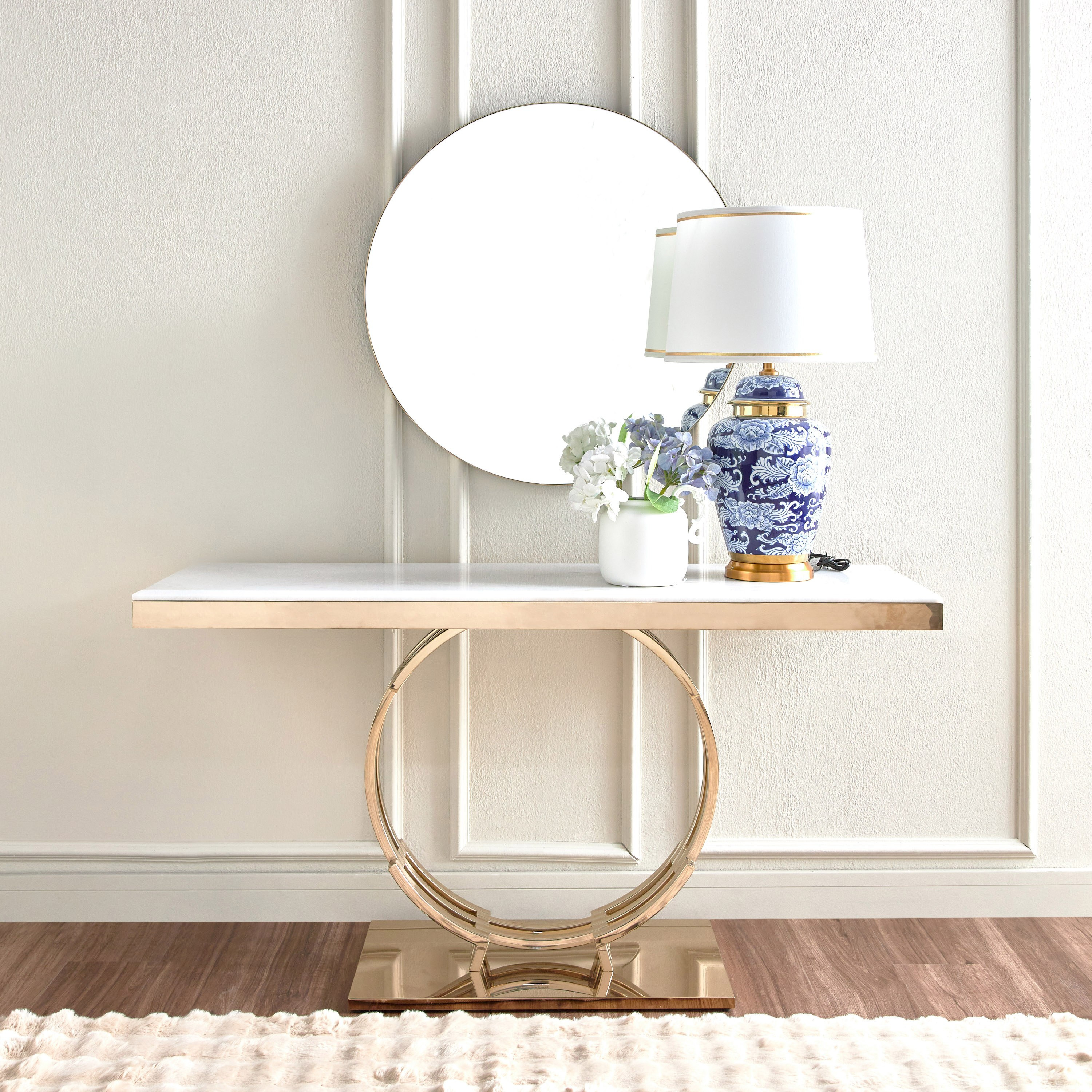 Shop Cosmo Console Table with Mirror | Home Centre KSA